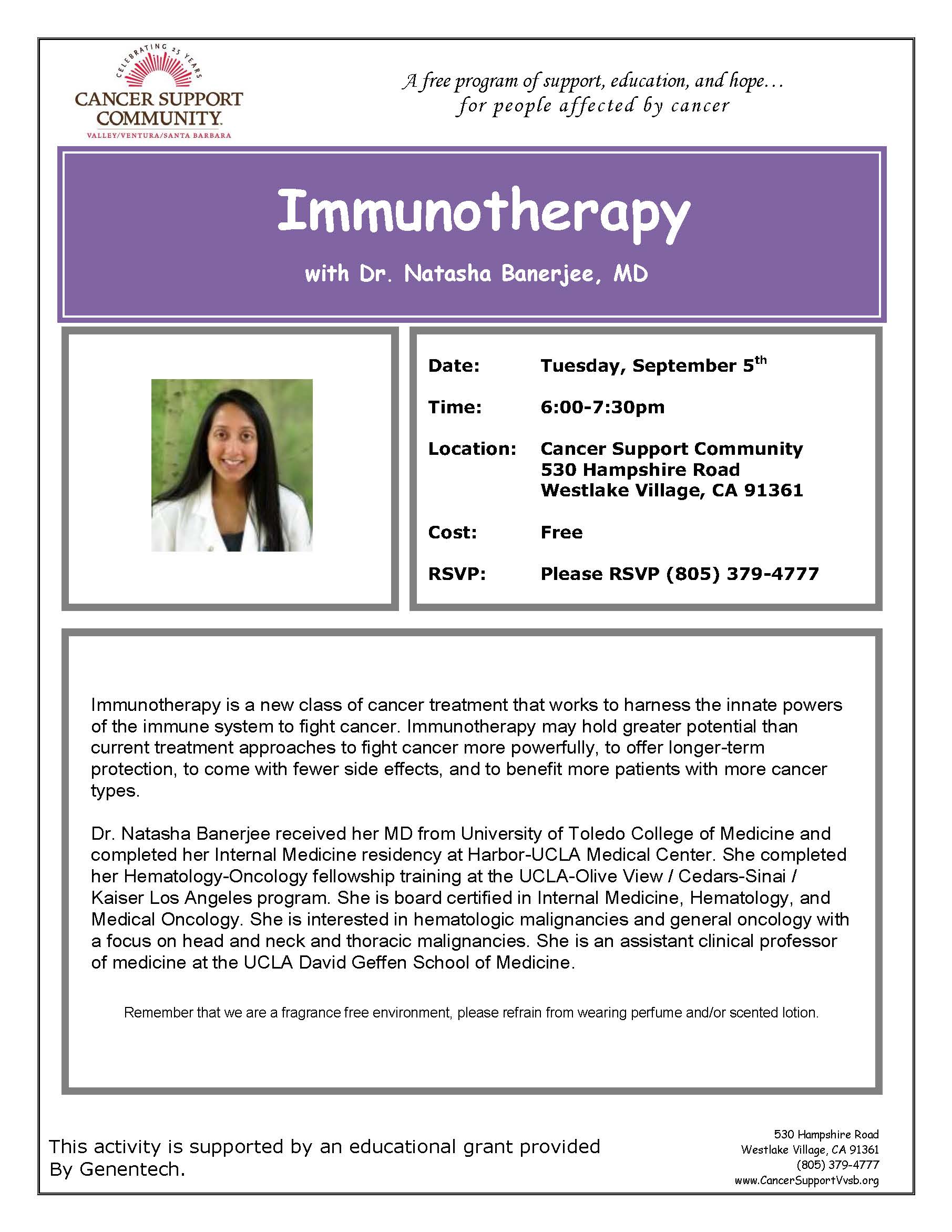 9-5 Immunotherapy with Dr. Banerjee