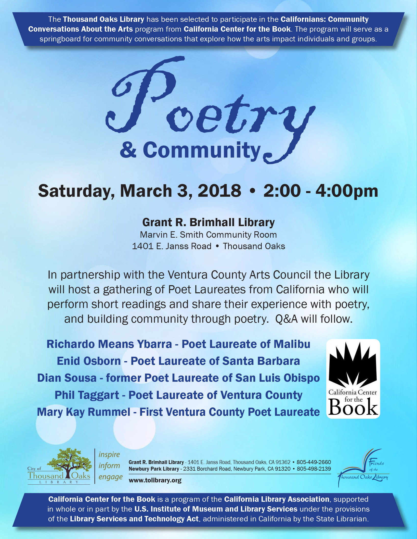 Poetry & Community - Mar 2018