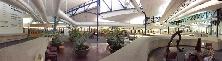 Library entrance view