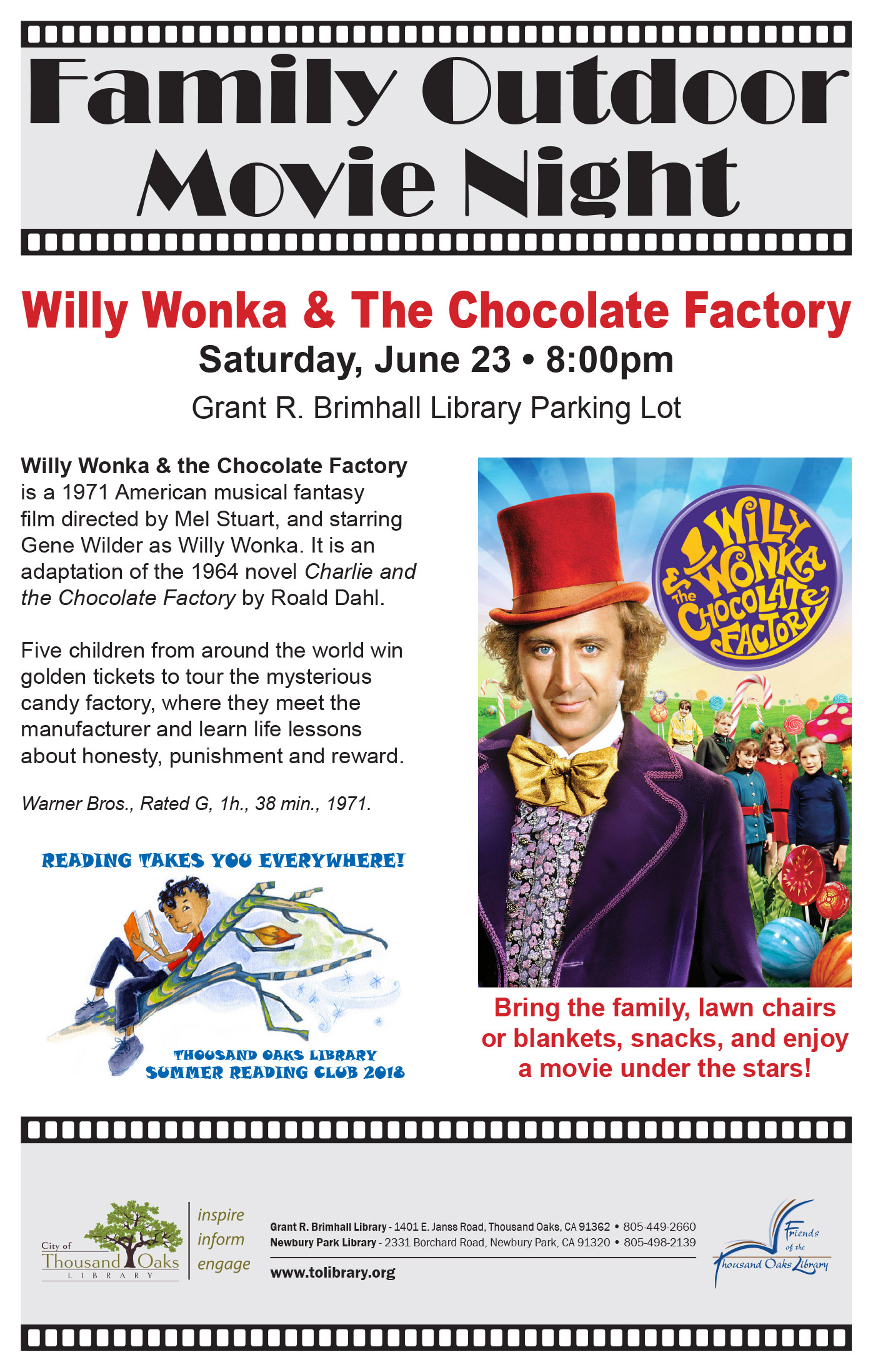 Family Outdoor Movie Night - June 2018