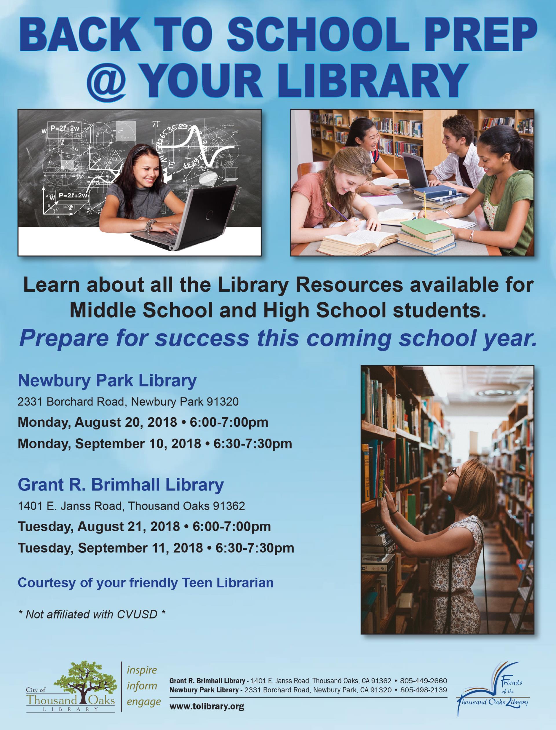 Back to School Prep - AugSept 2018-ENGLISH