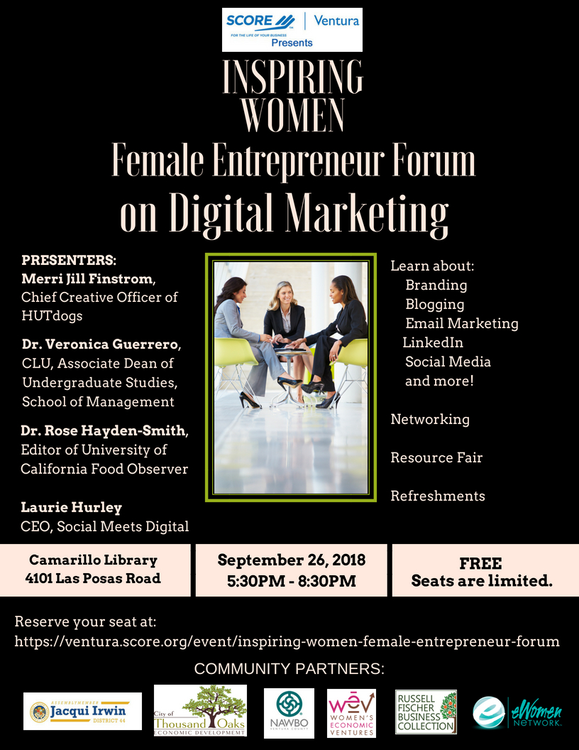 Final Female Entrepreneur Forum Flyer