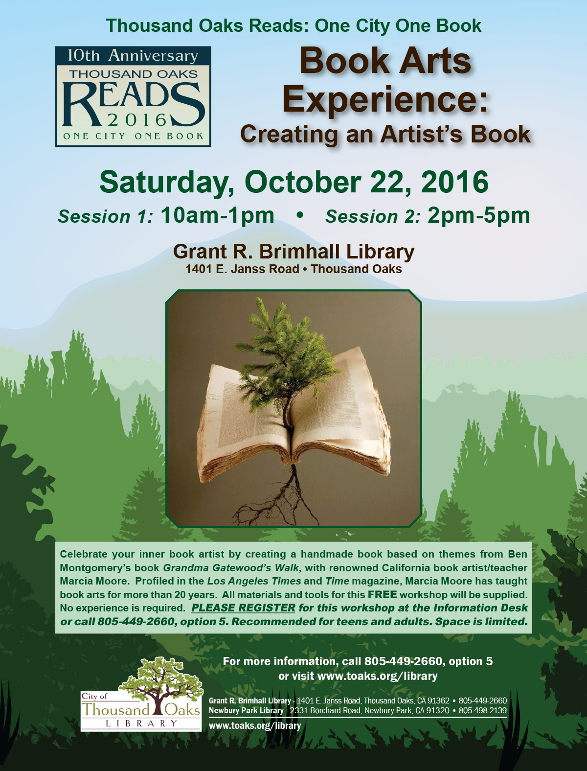 OCOB 2016 Flyer - Book Arts