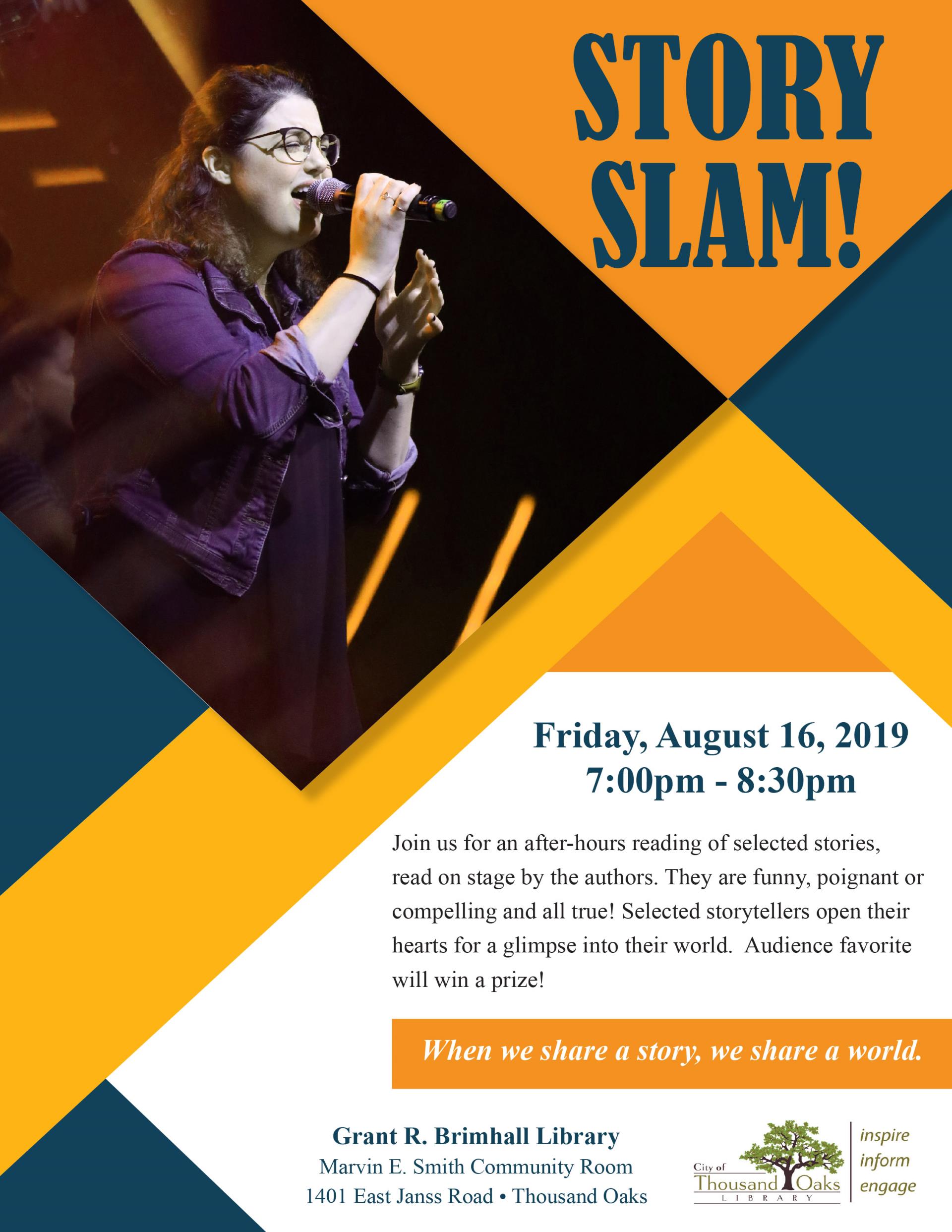 Story Slam - Aug 2019