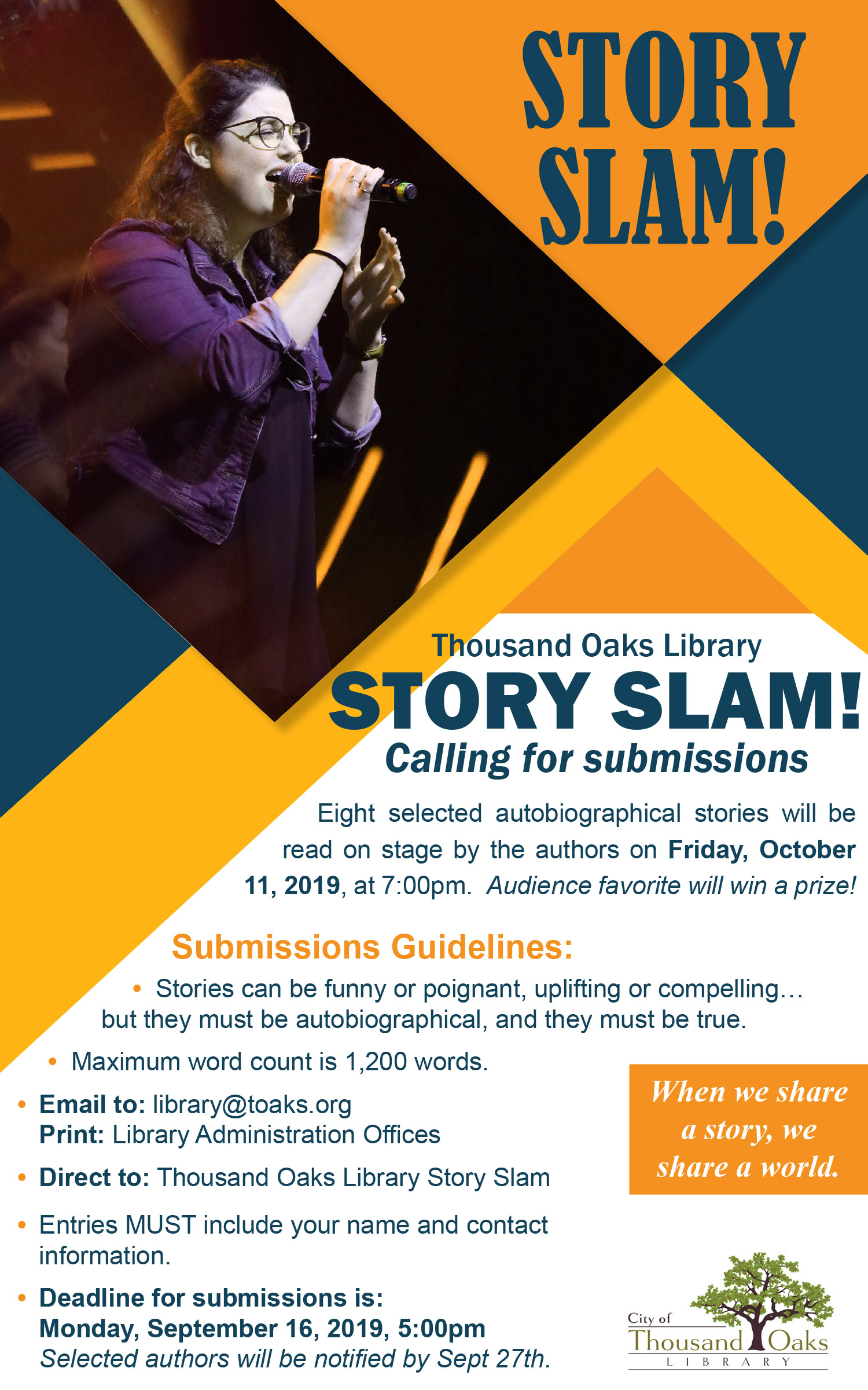 Story Slam - Sept 2019