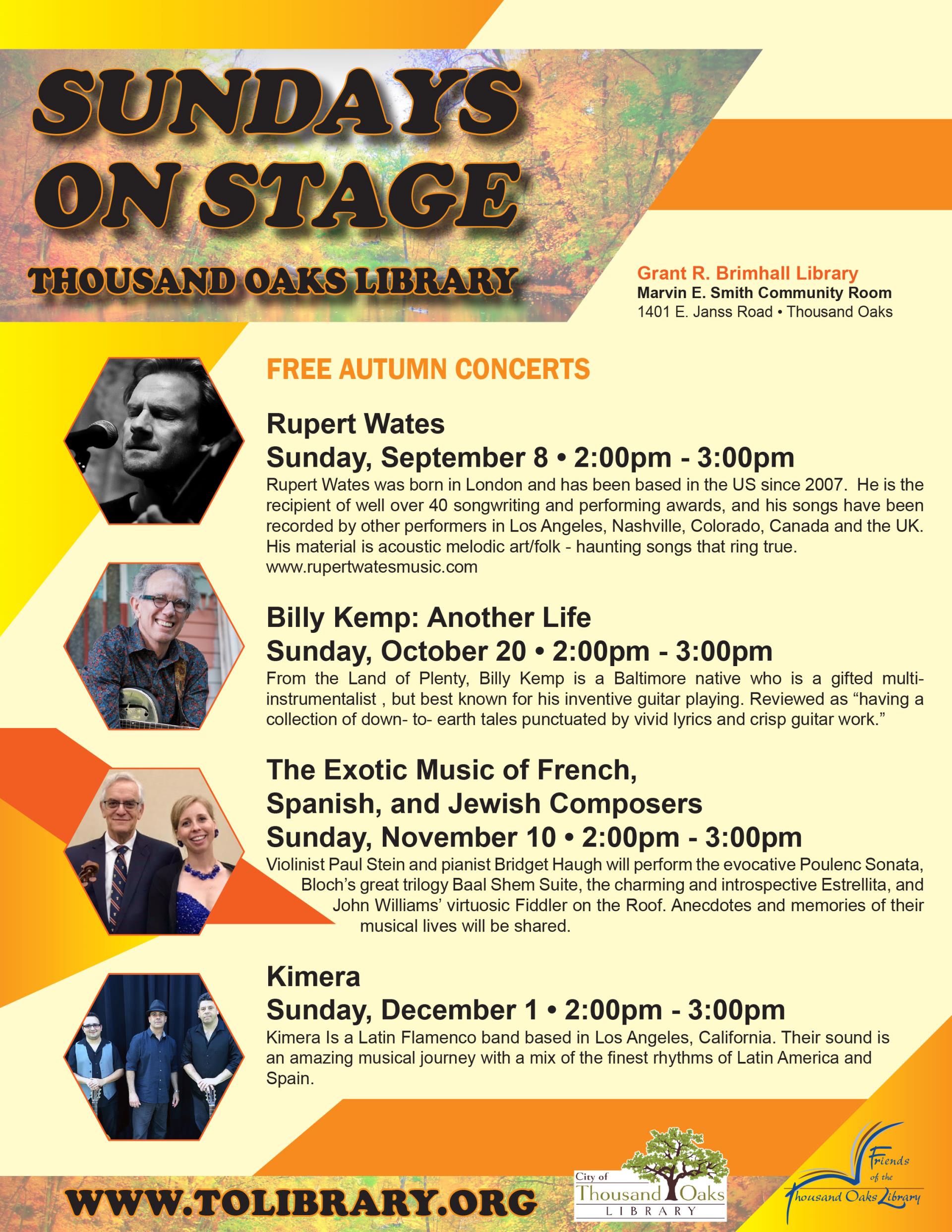 Sundays On Stage - Fall 2019