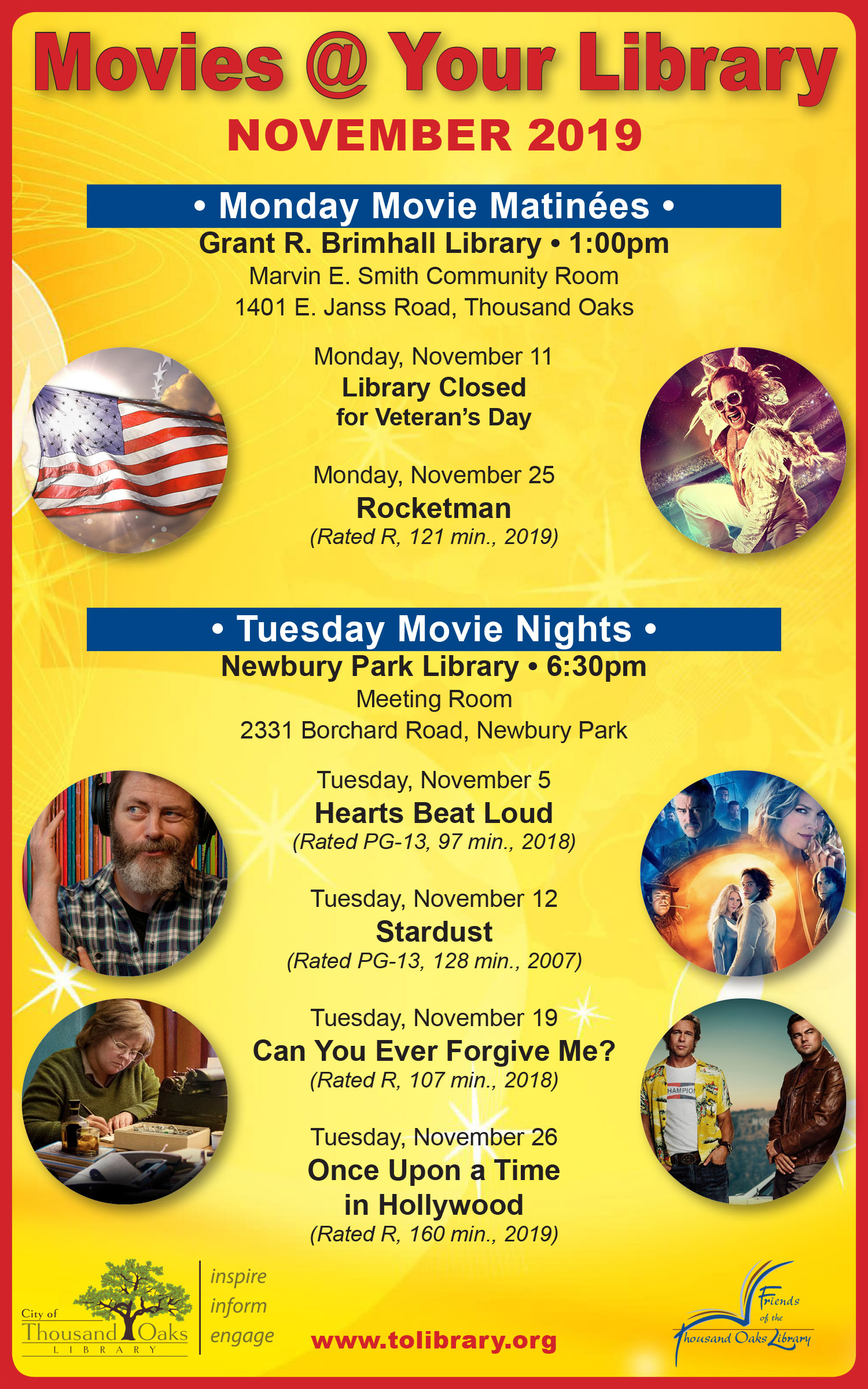 Movies @ Your Library - Nov 2019