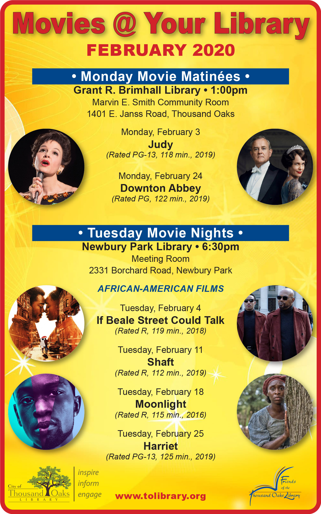 Movies @ Your Library - Feb 2020