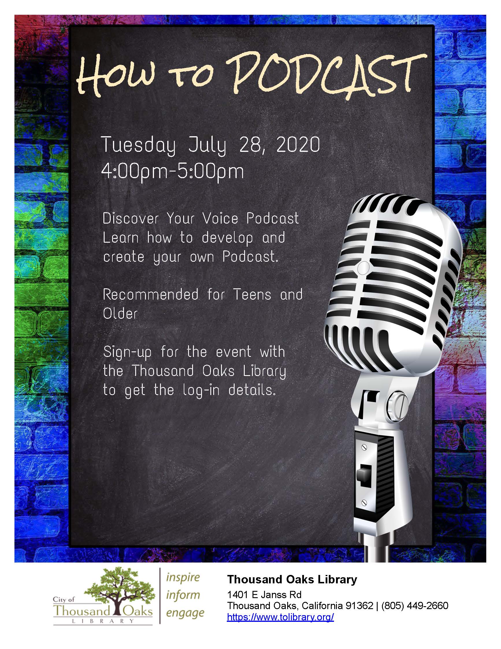 Podcast Flyer July 28