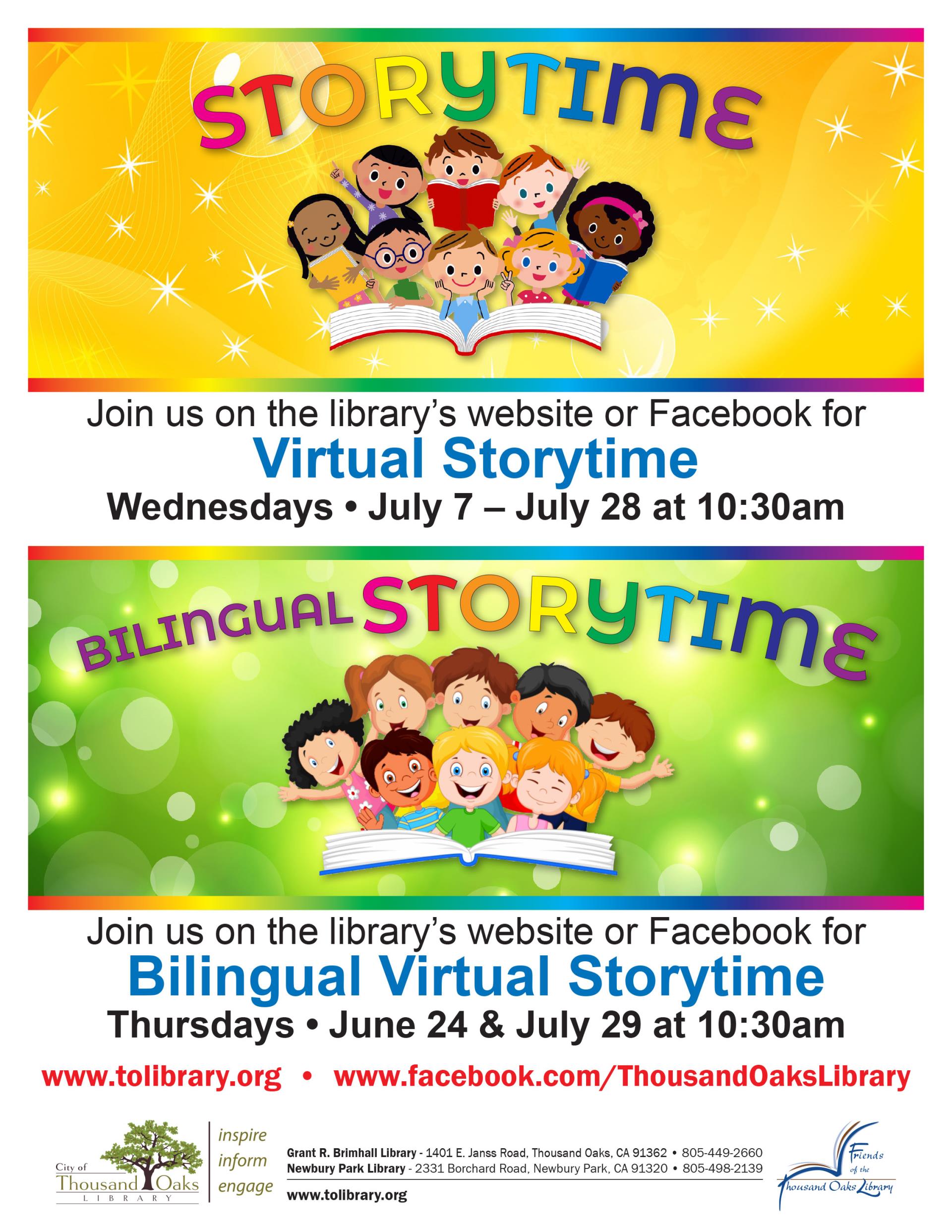 Storytime Flyer - July 2021