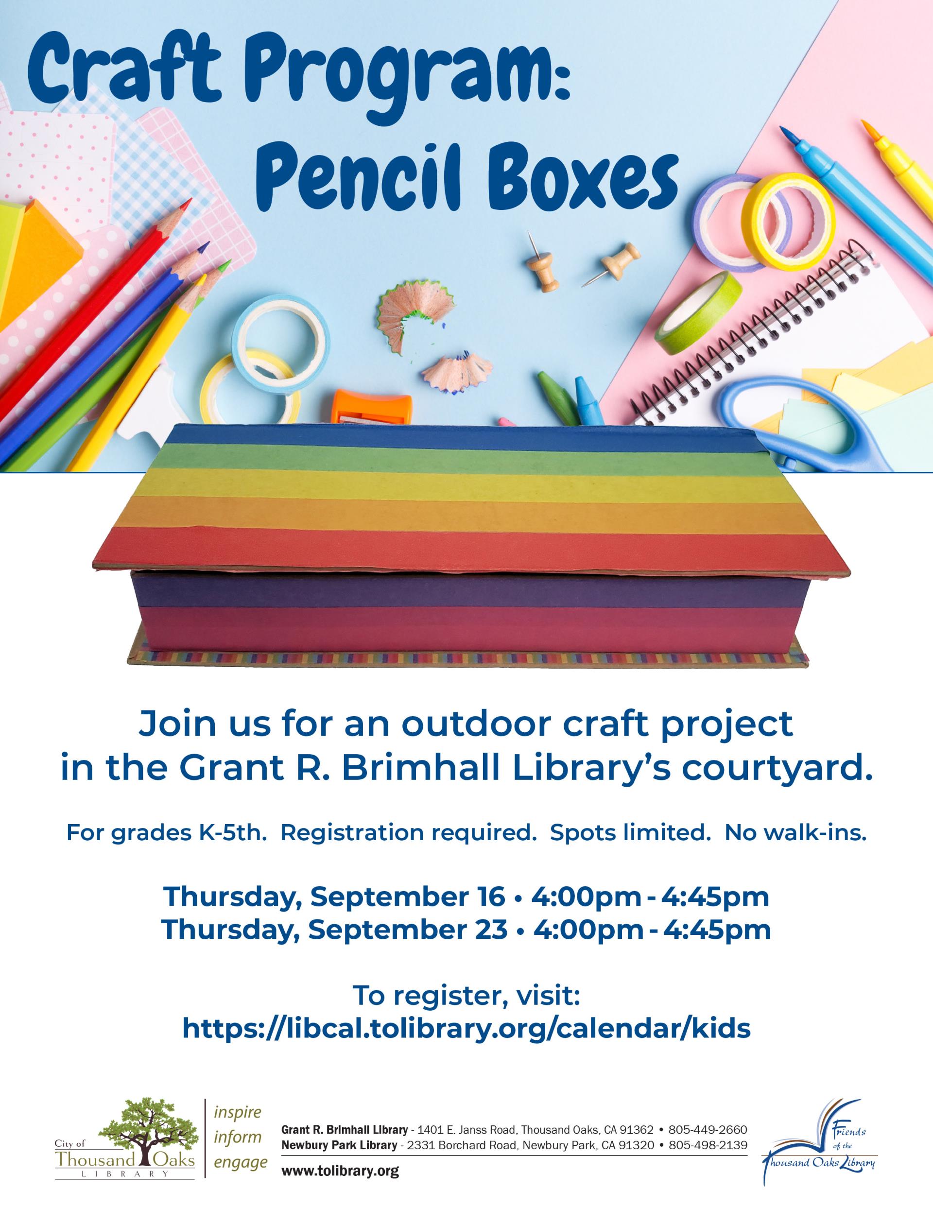 Craft Program - Sept 2021