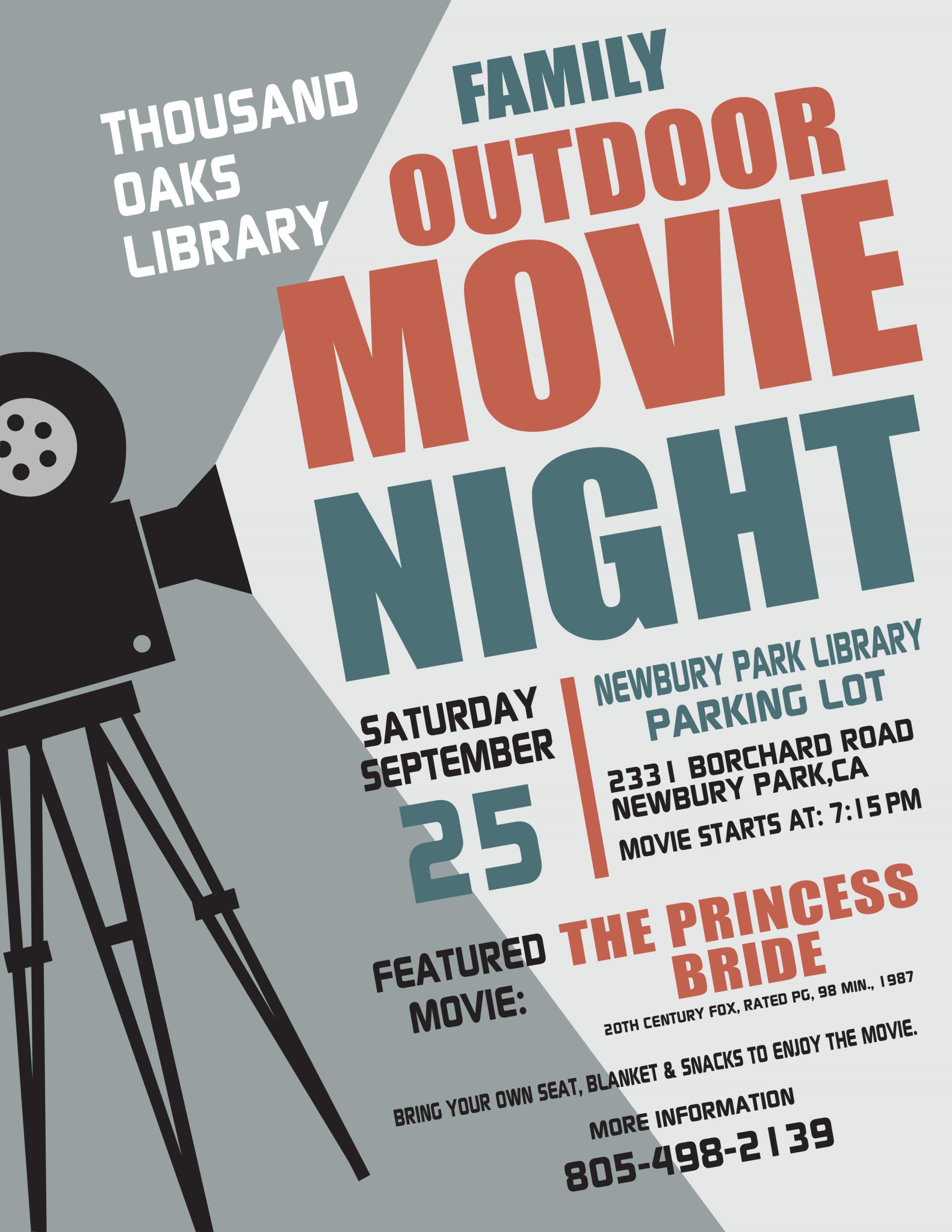 Family Outdoor Movie Night - Sept 2021