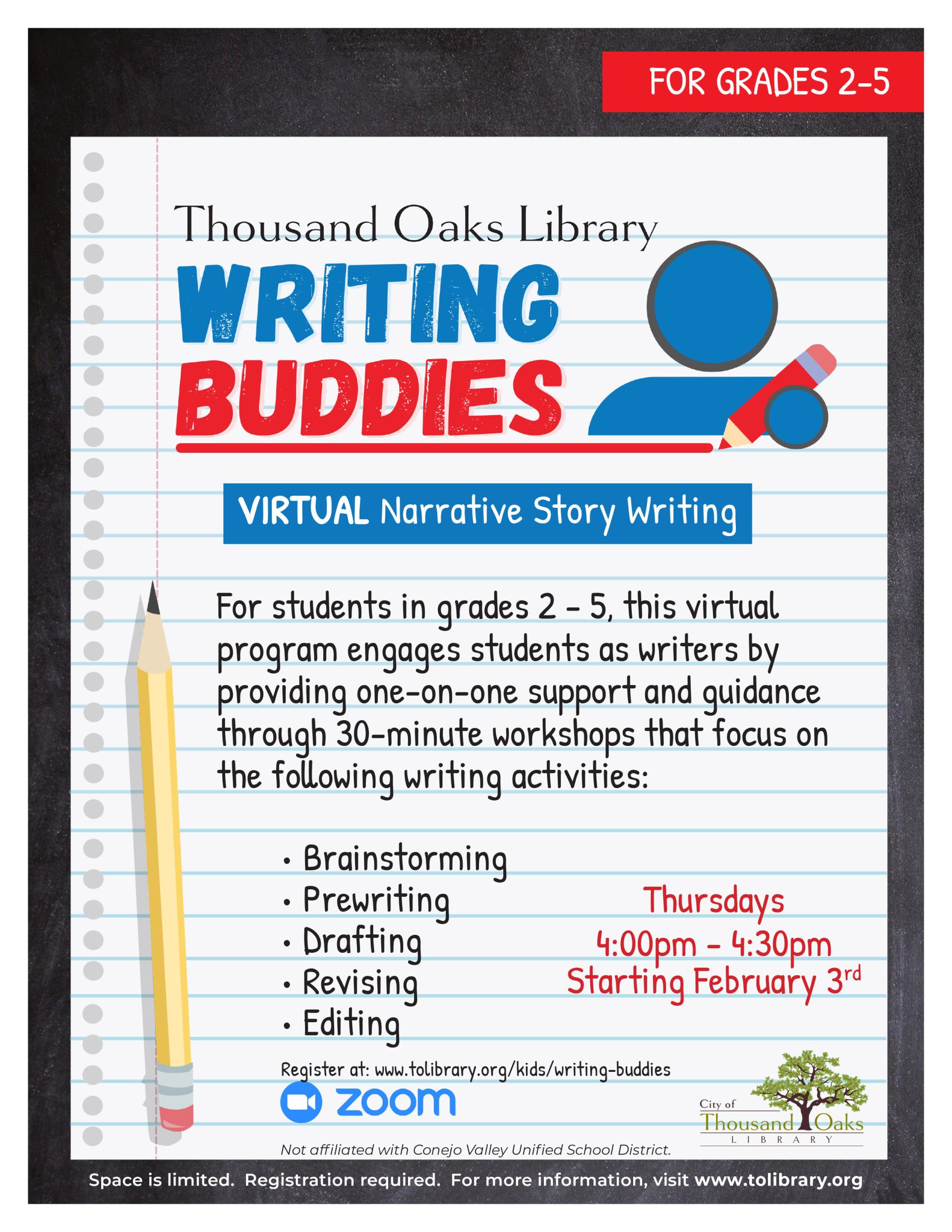 Writing Buddies - Winter 2022 ENGLISH