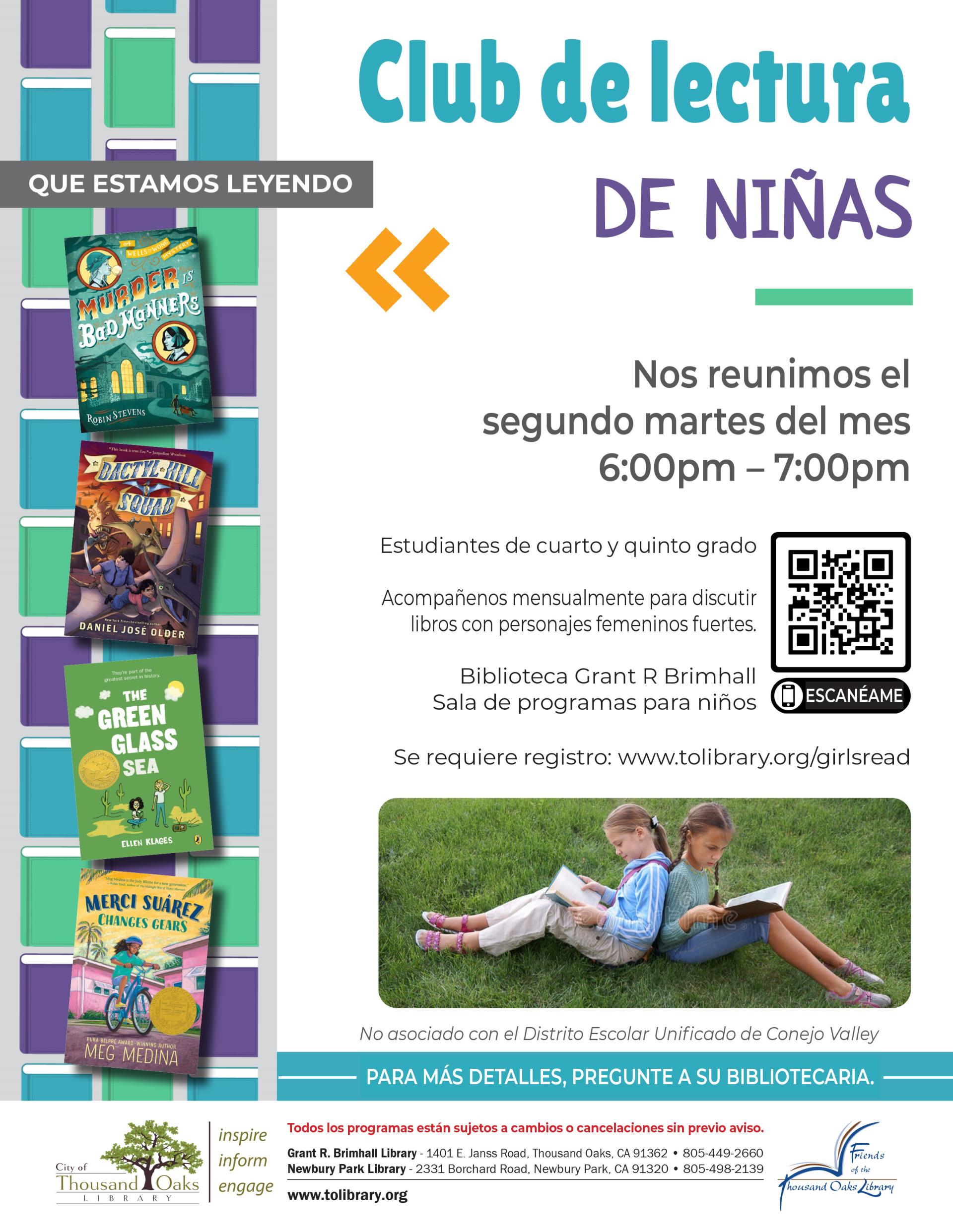 Girls Read Book Club - Winter 2022 SPANISH