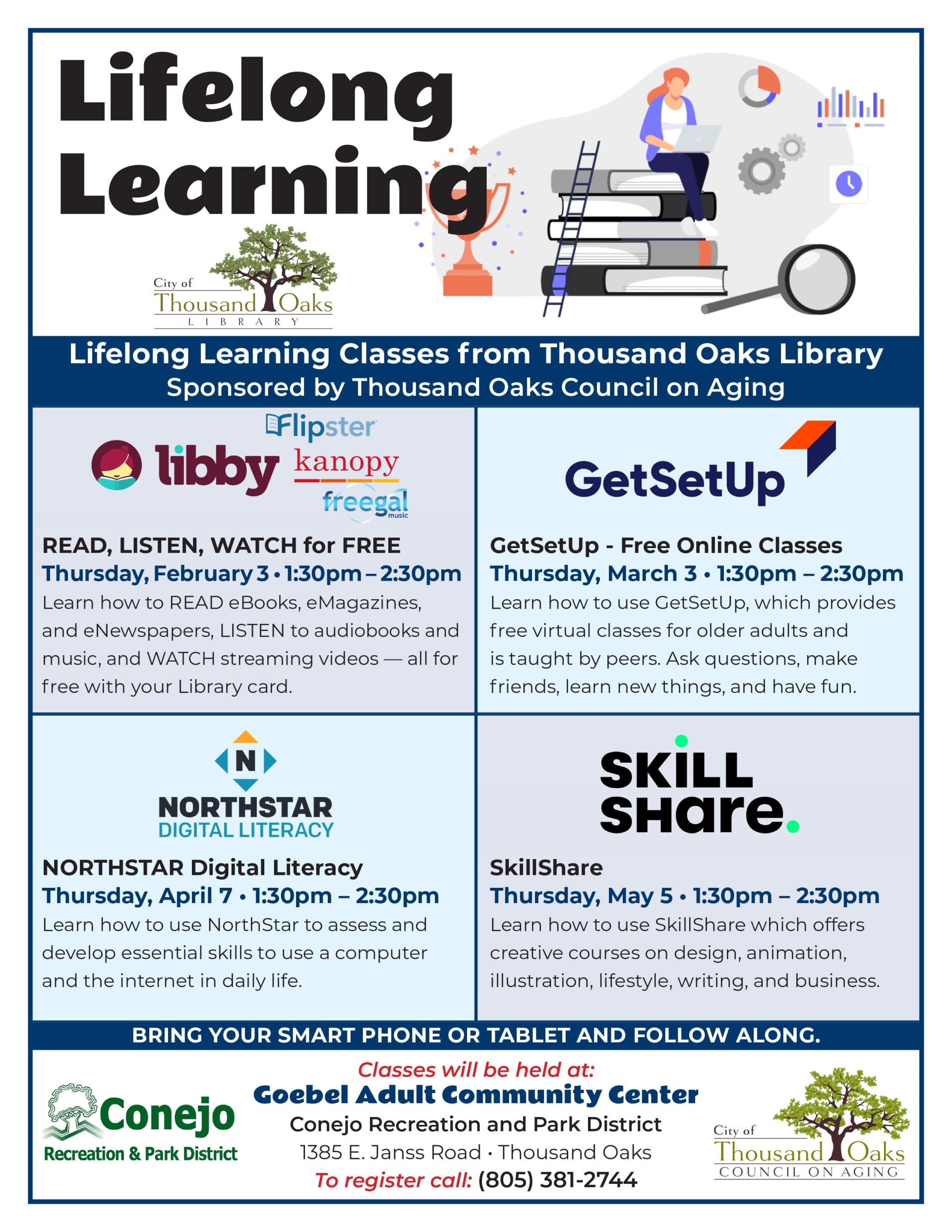 Lifelong Learning Classes - Winter 2022