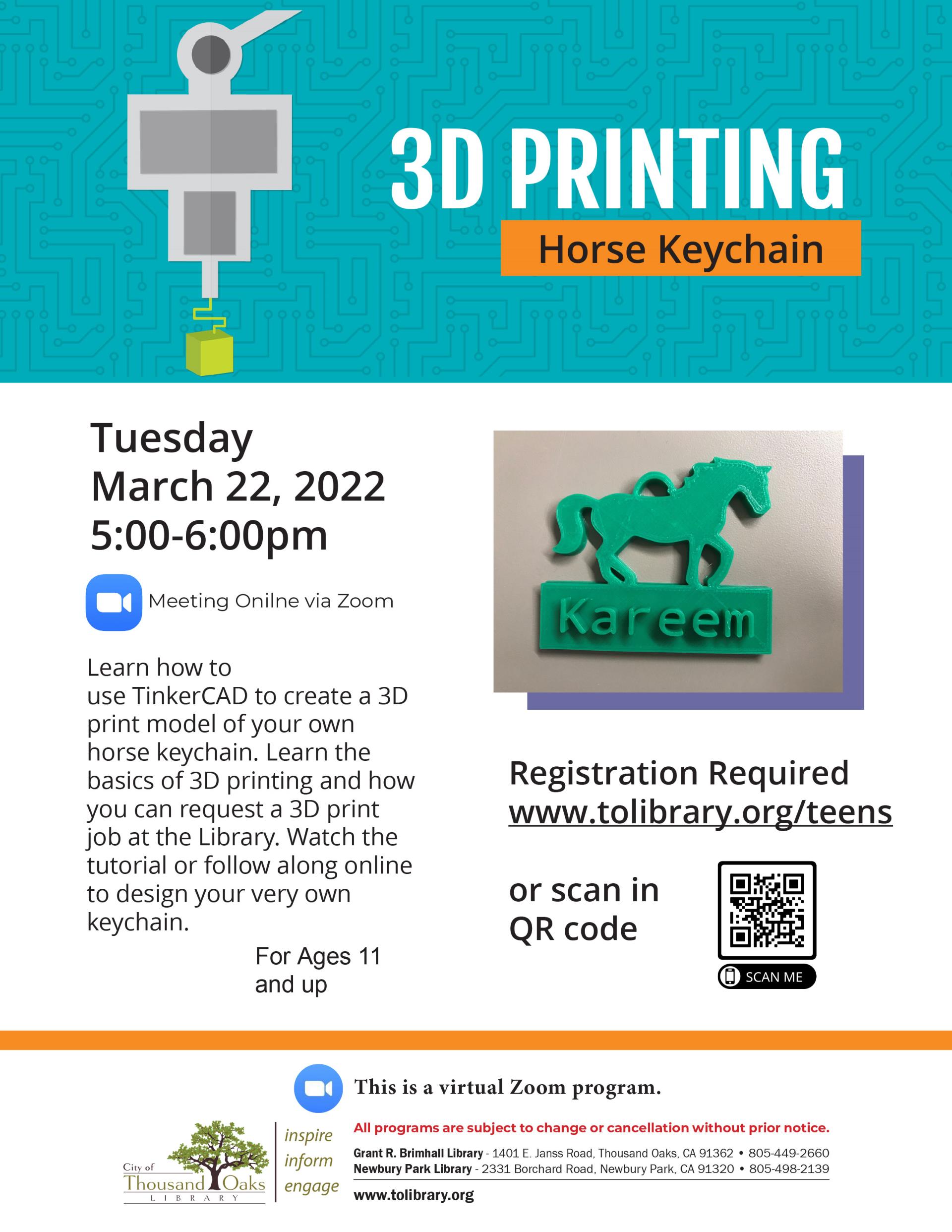 3D Printing - Horse Keychain2