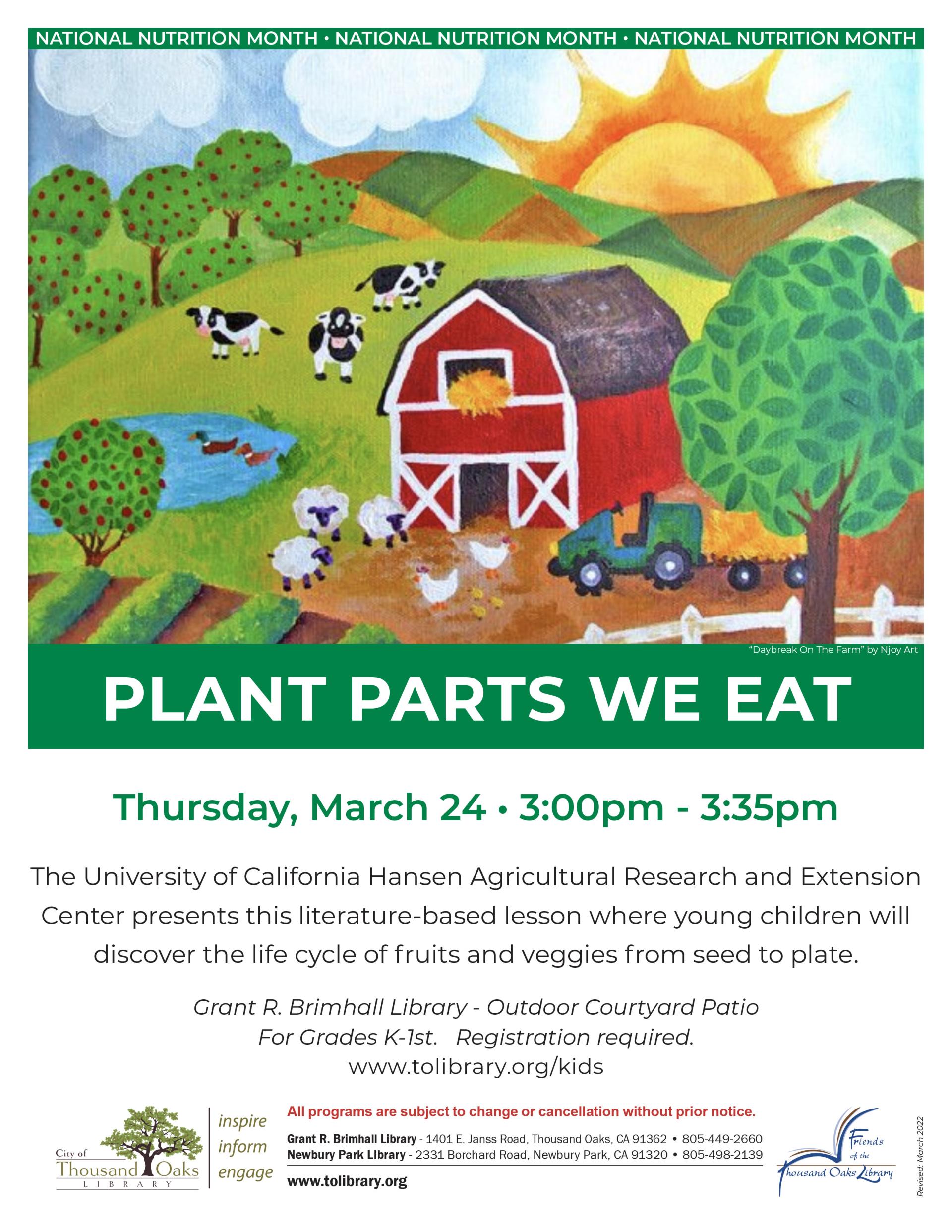 Plant Parts We Eat - Mar 2022 rev
