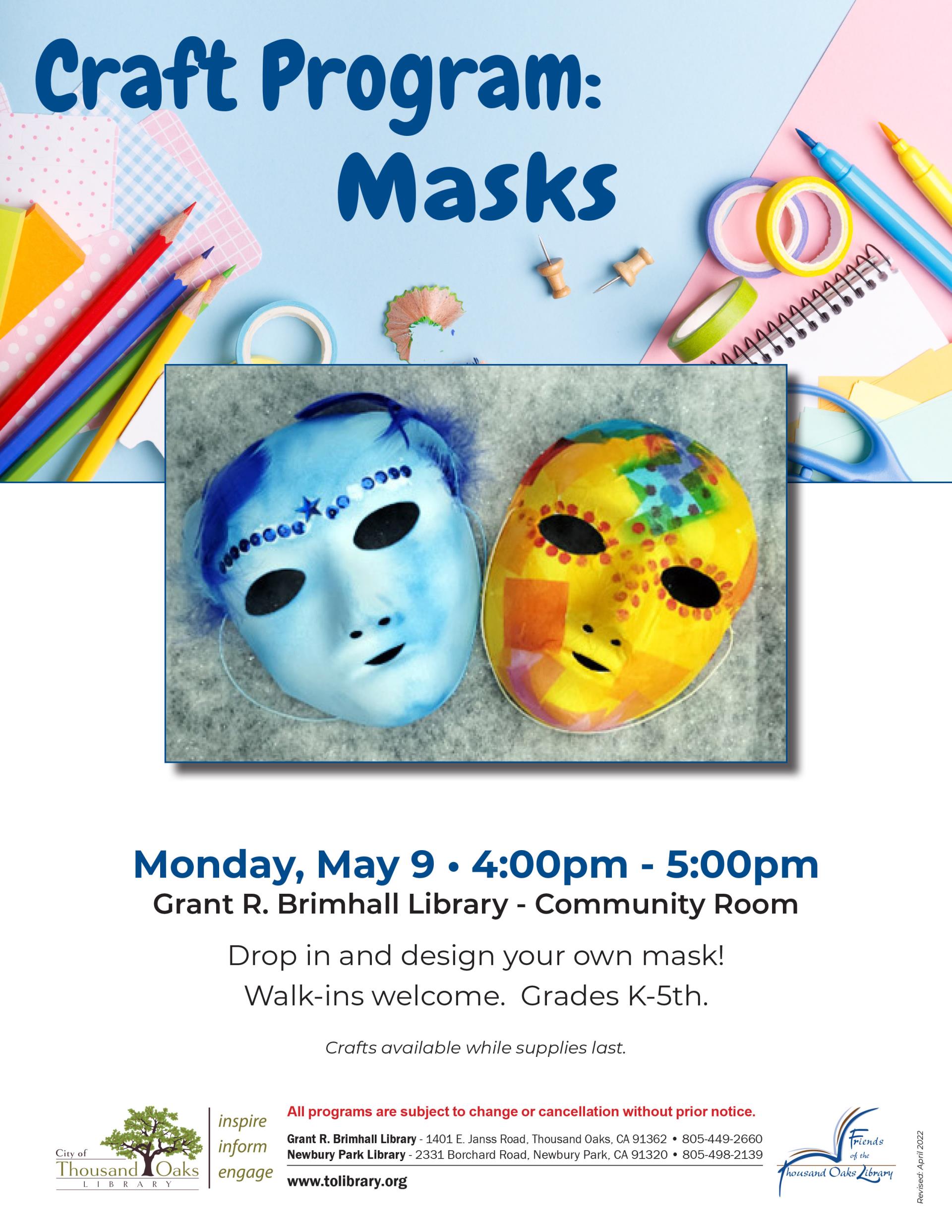 Craft Program - May 2022