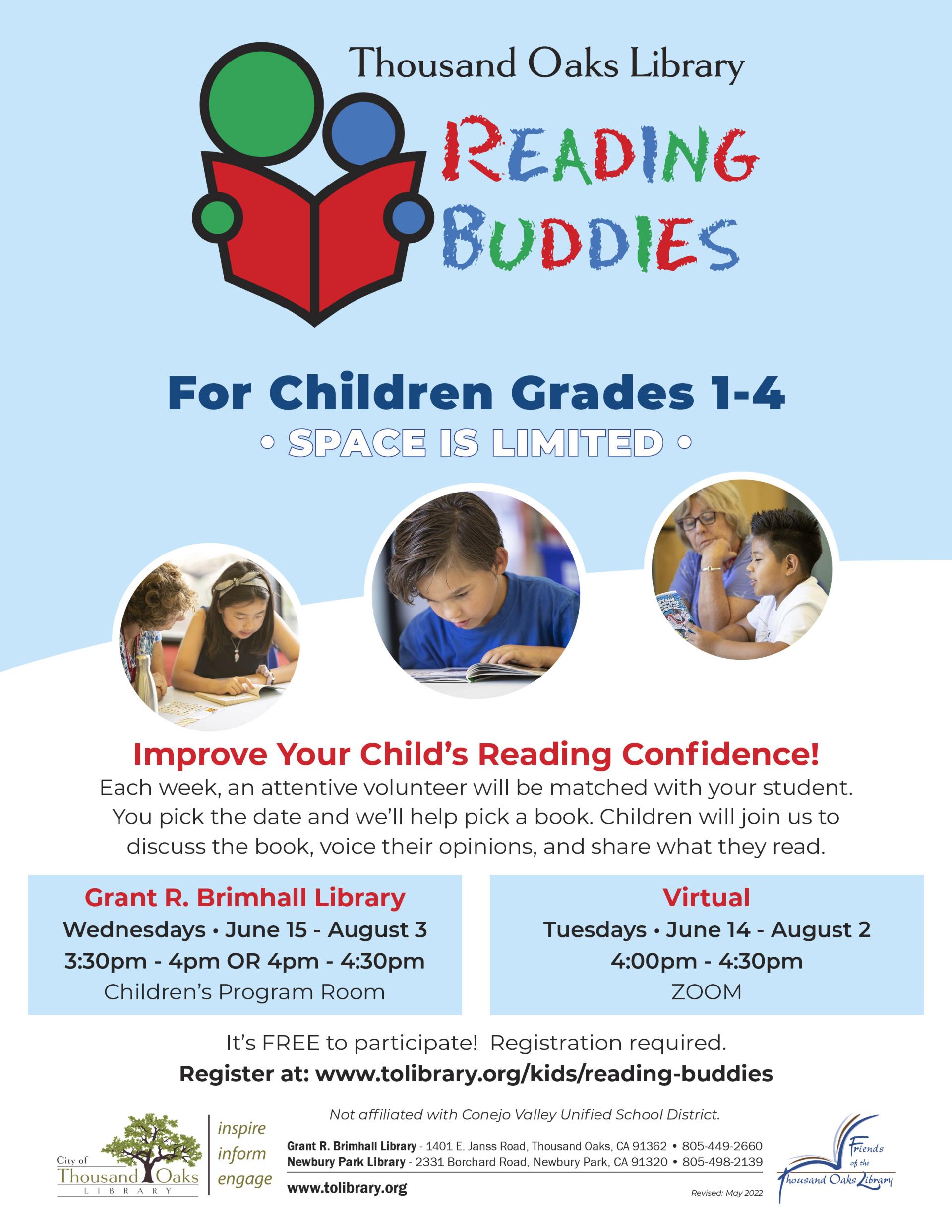 Reading Buddies - Summer 2022 ENGLISH