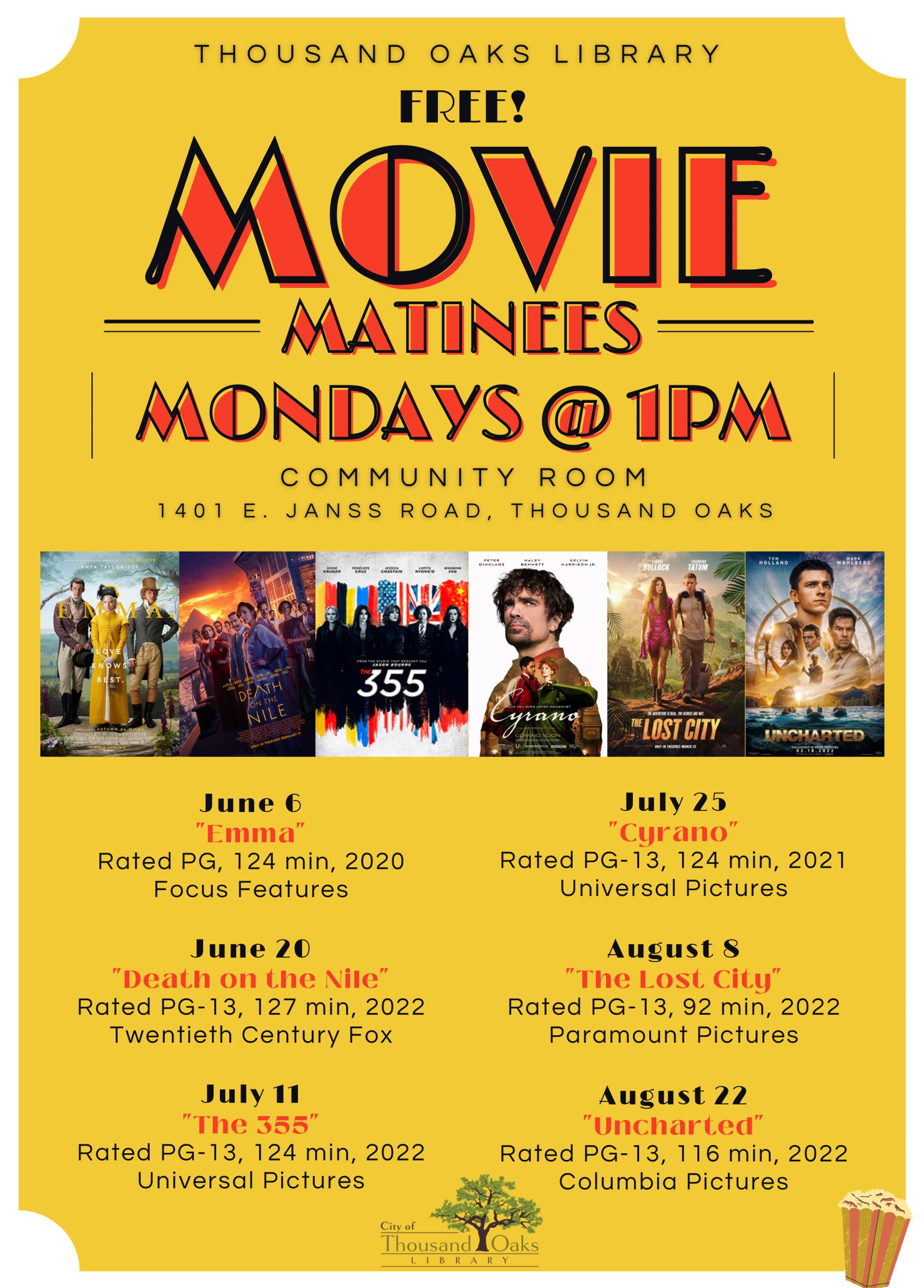 Movie Night Flyer Summer 2022