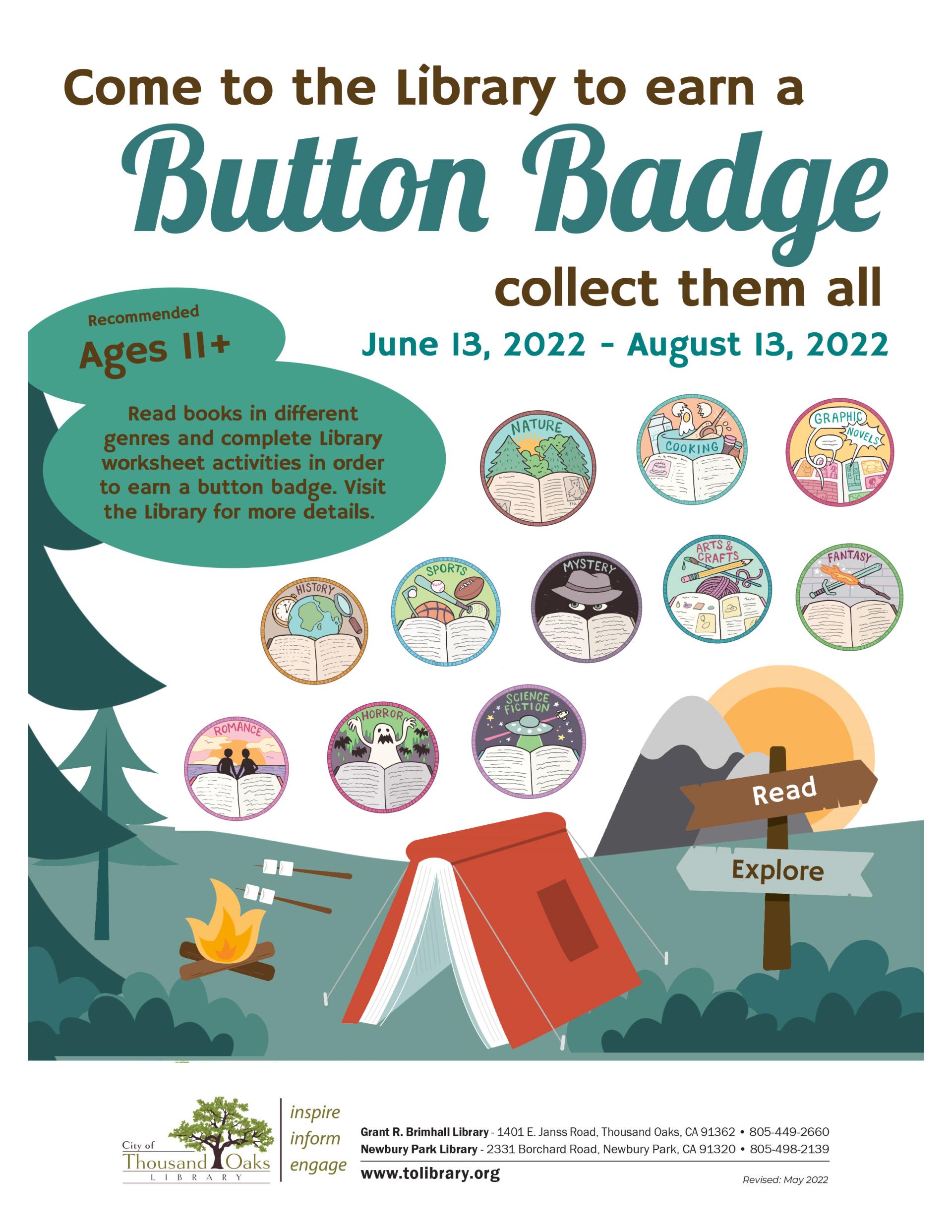 Button Badge Flyer - Summer 2022