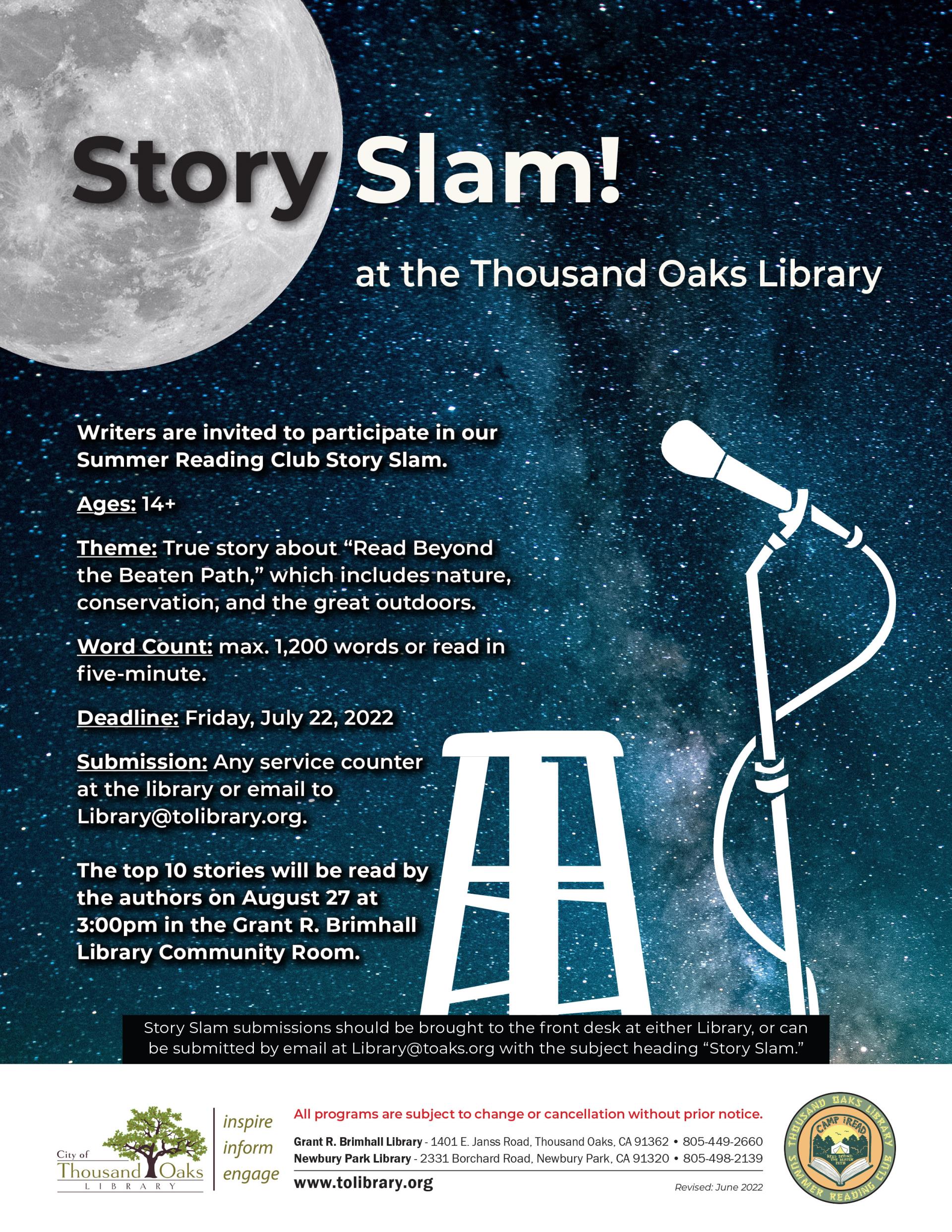 Story Slam - Summer 2022
