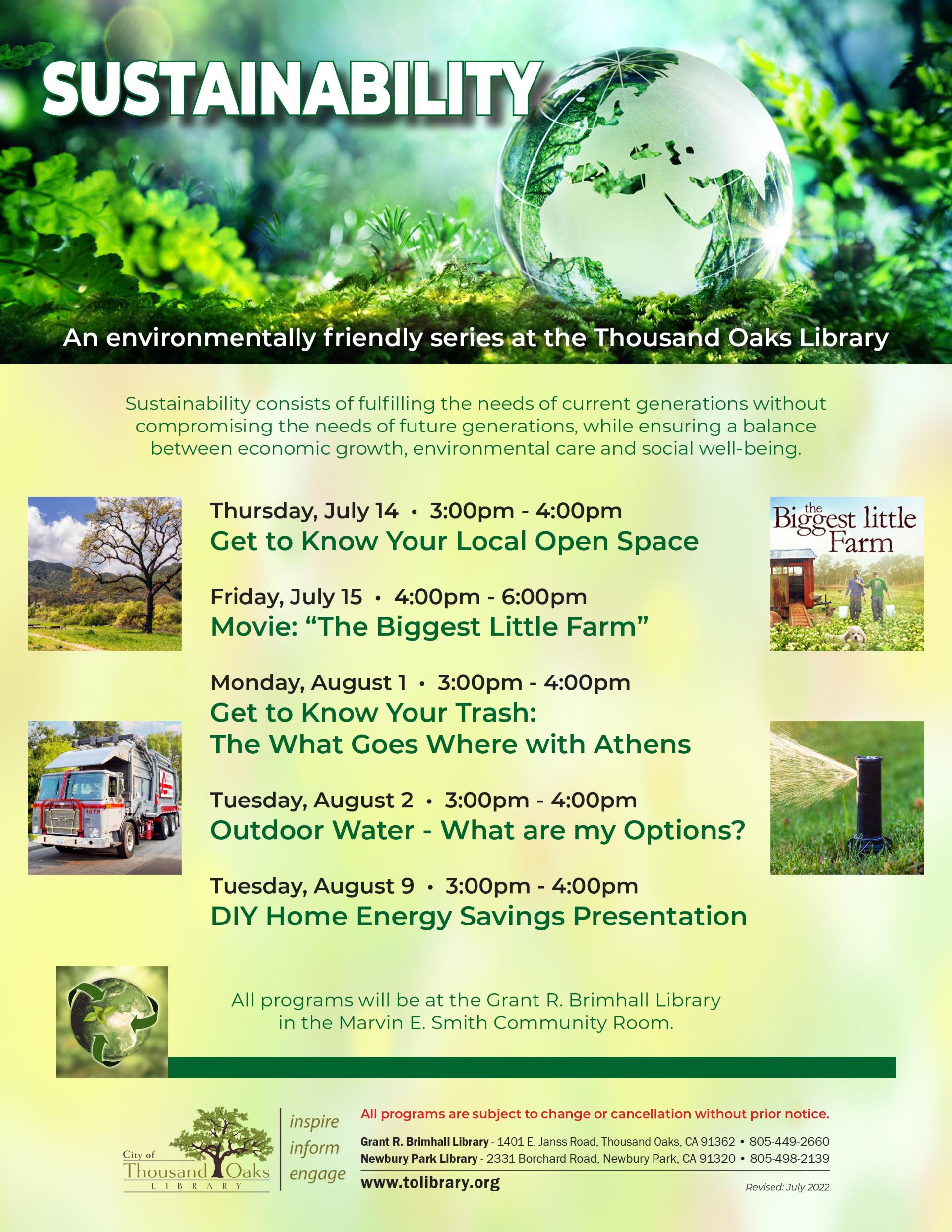Sustainability Series