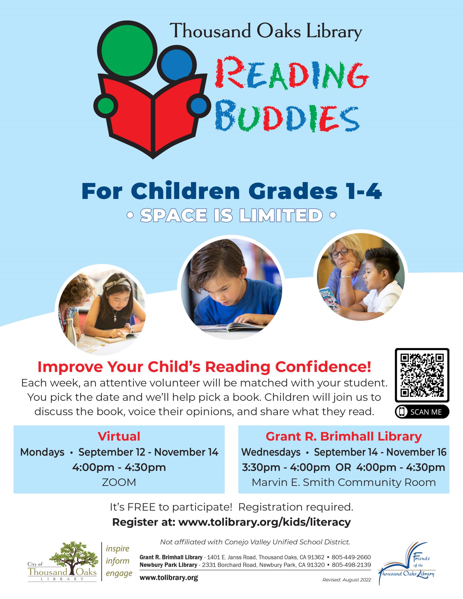 Reading Buddies - Fall 2022 ENGLISH
