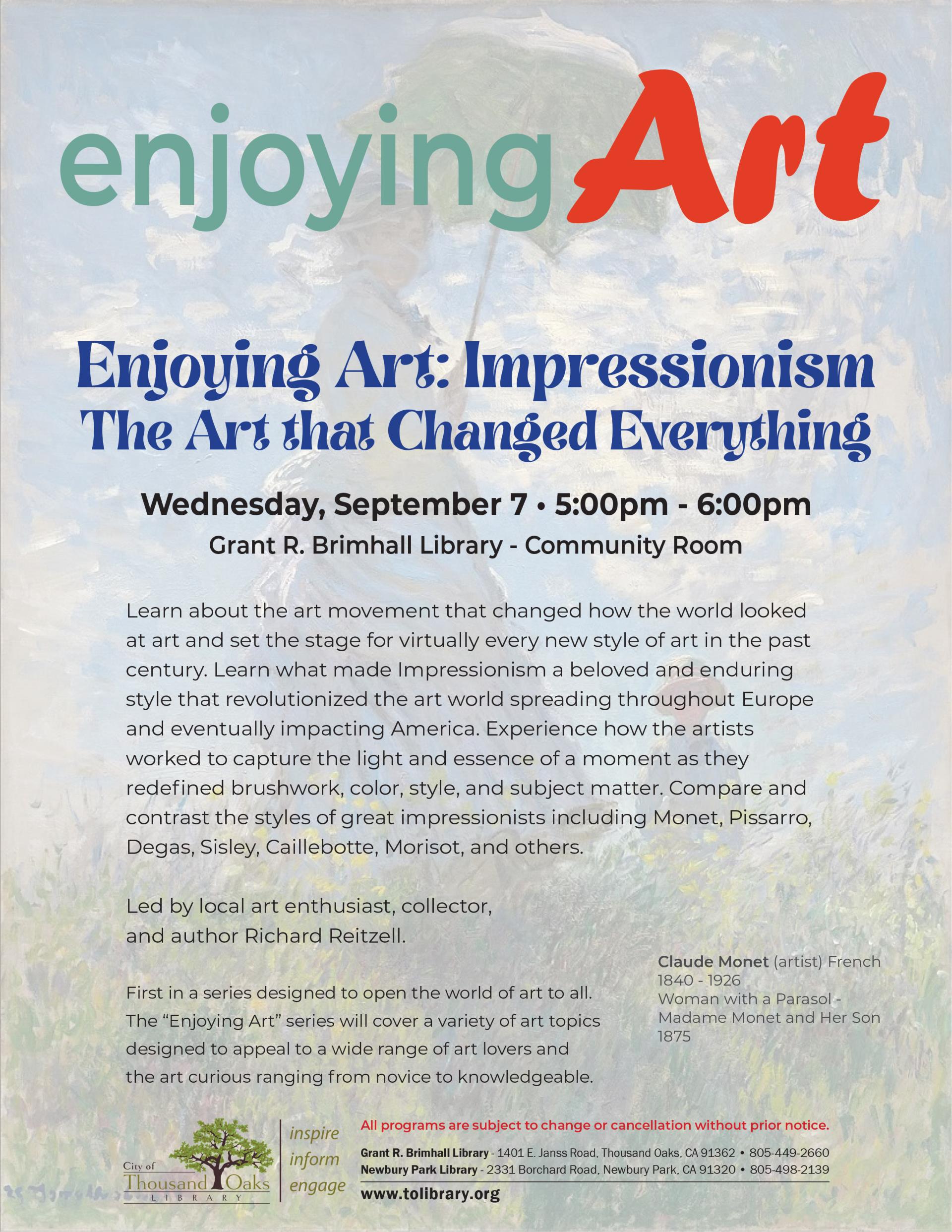 Enjoying Art - Sept 2022