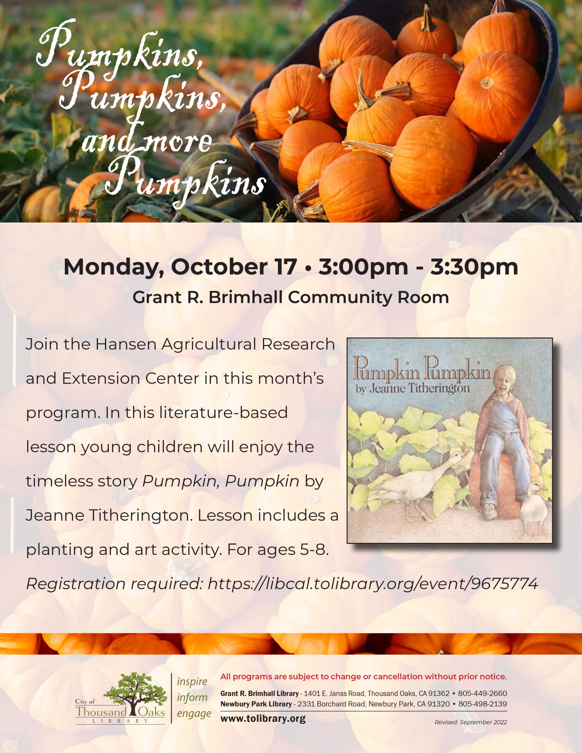 Pumpkins Pumpkins - Oct 2022