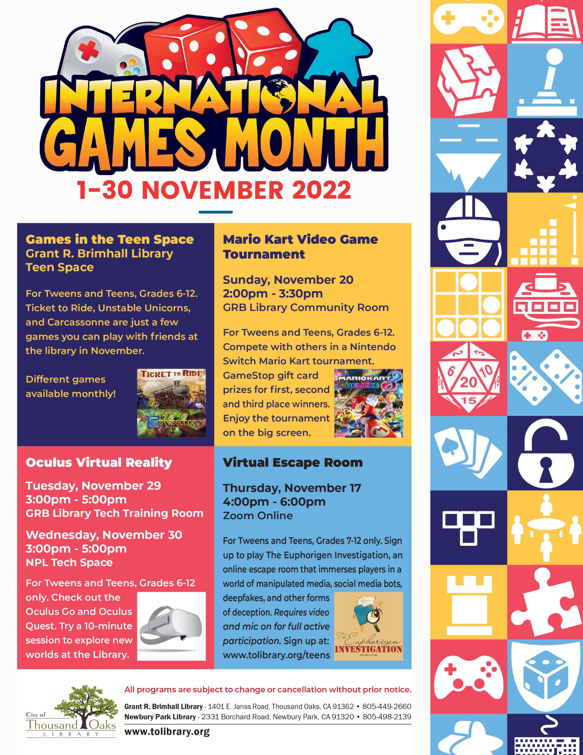 International Games Month 2022