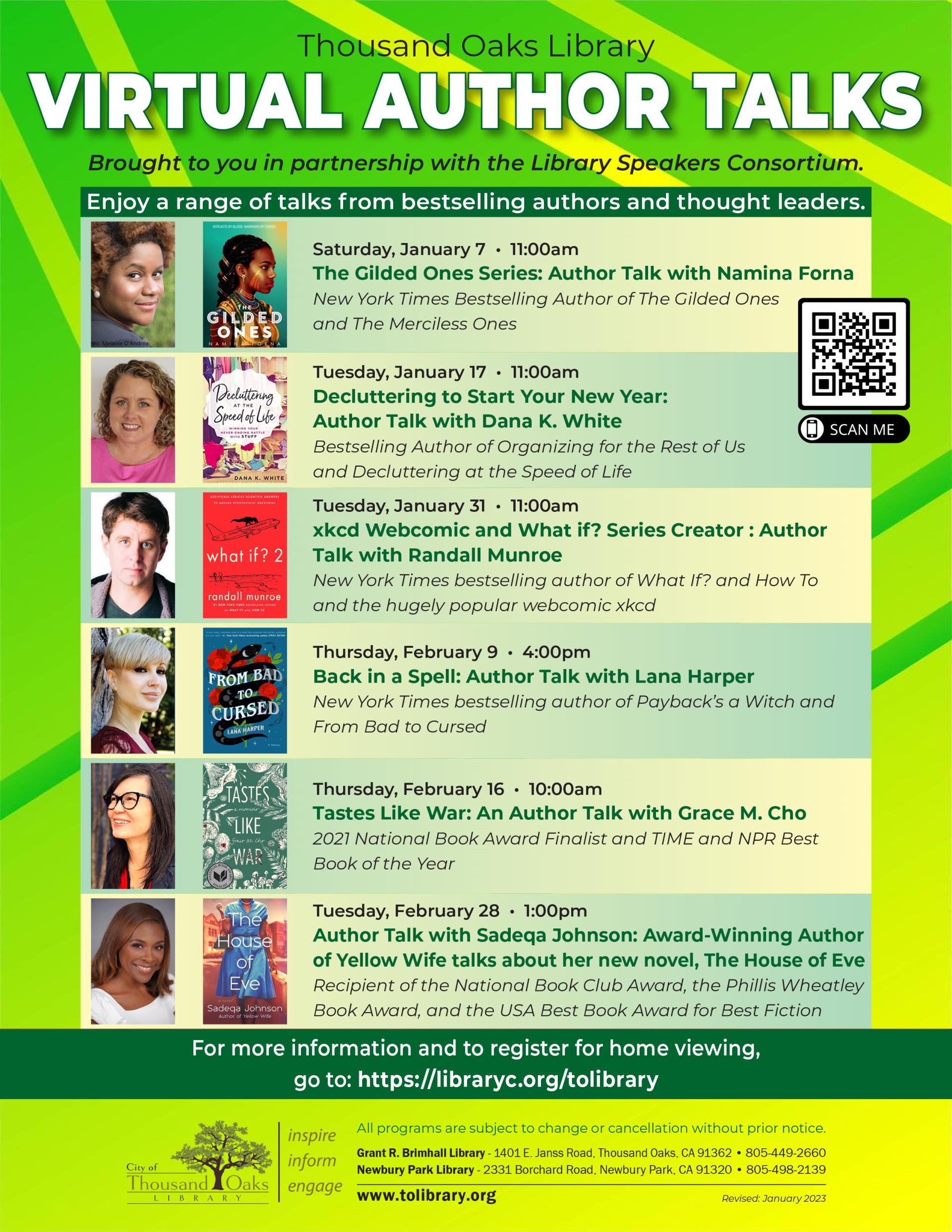 Virtual Author Talks January 2023