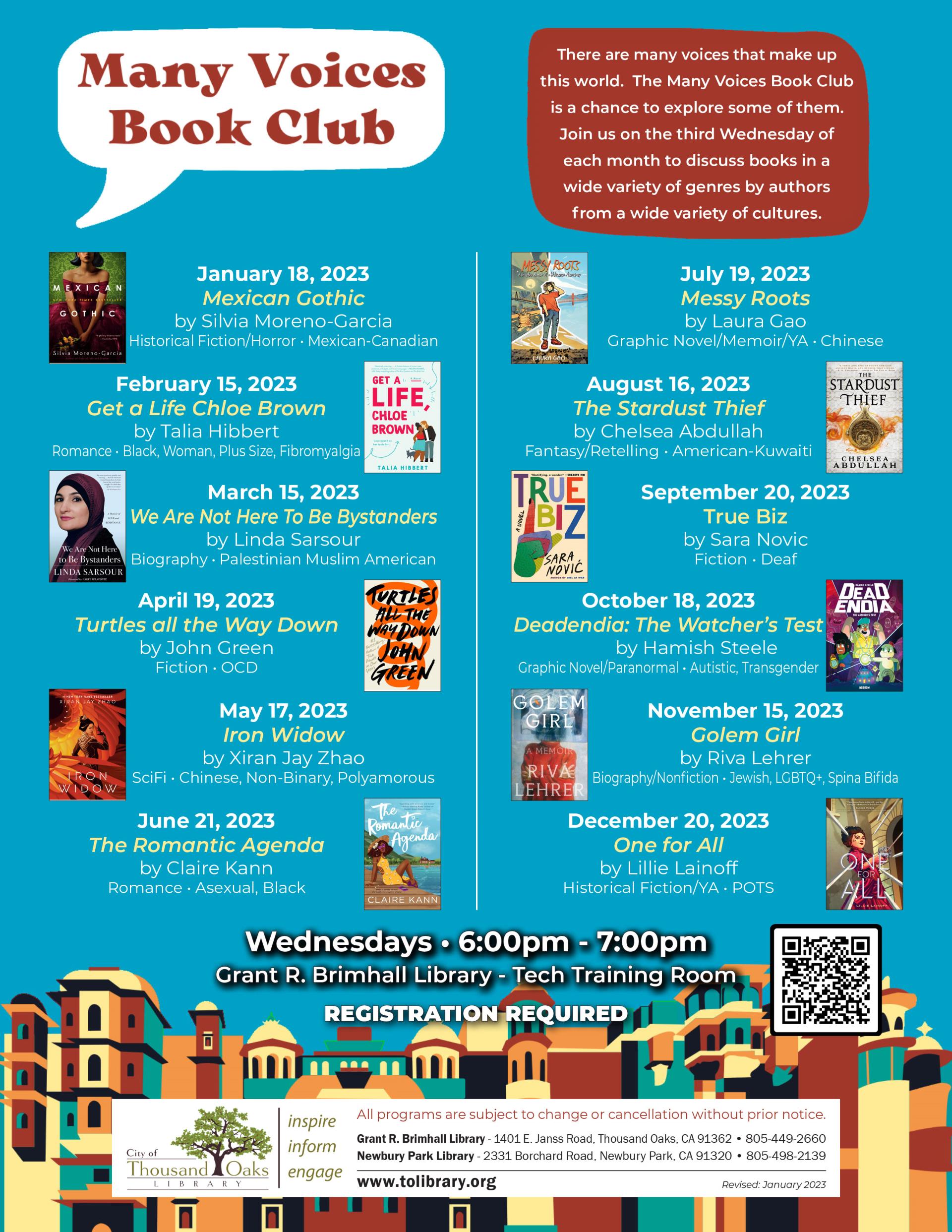 Many Voices Book Club 2023