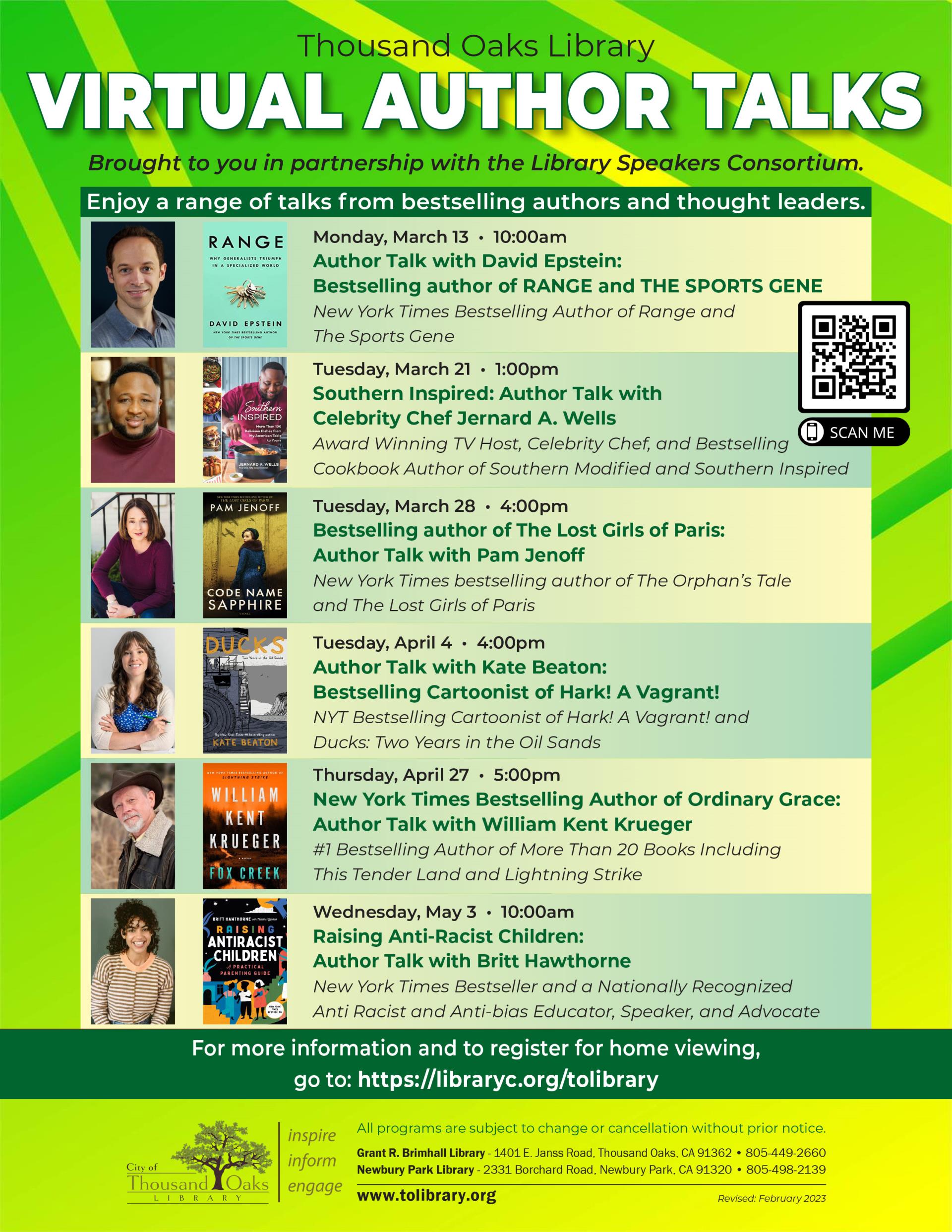 Virtual Author Talks March 2023