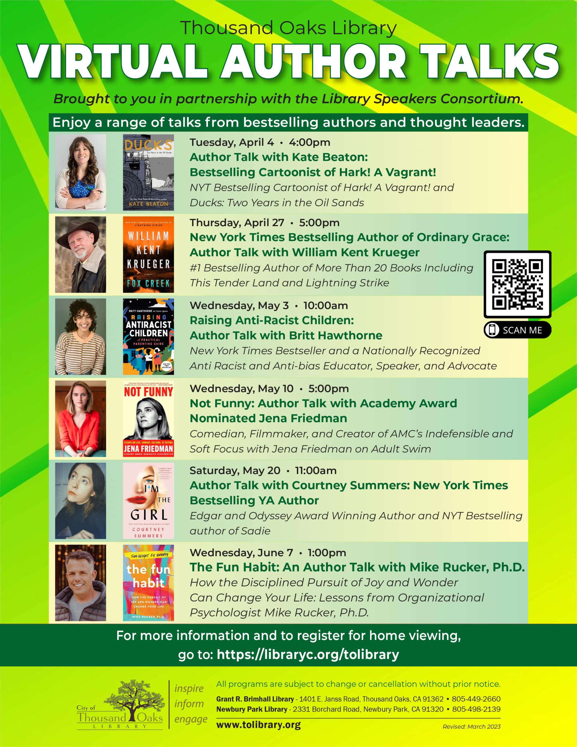 Virtual Author Talks April 2023