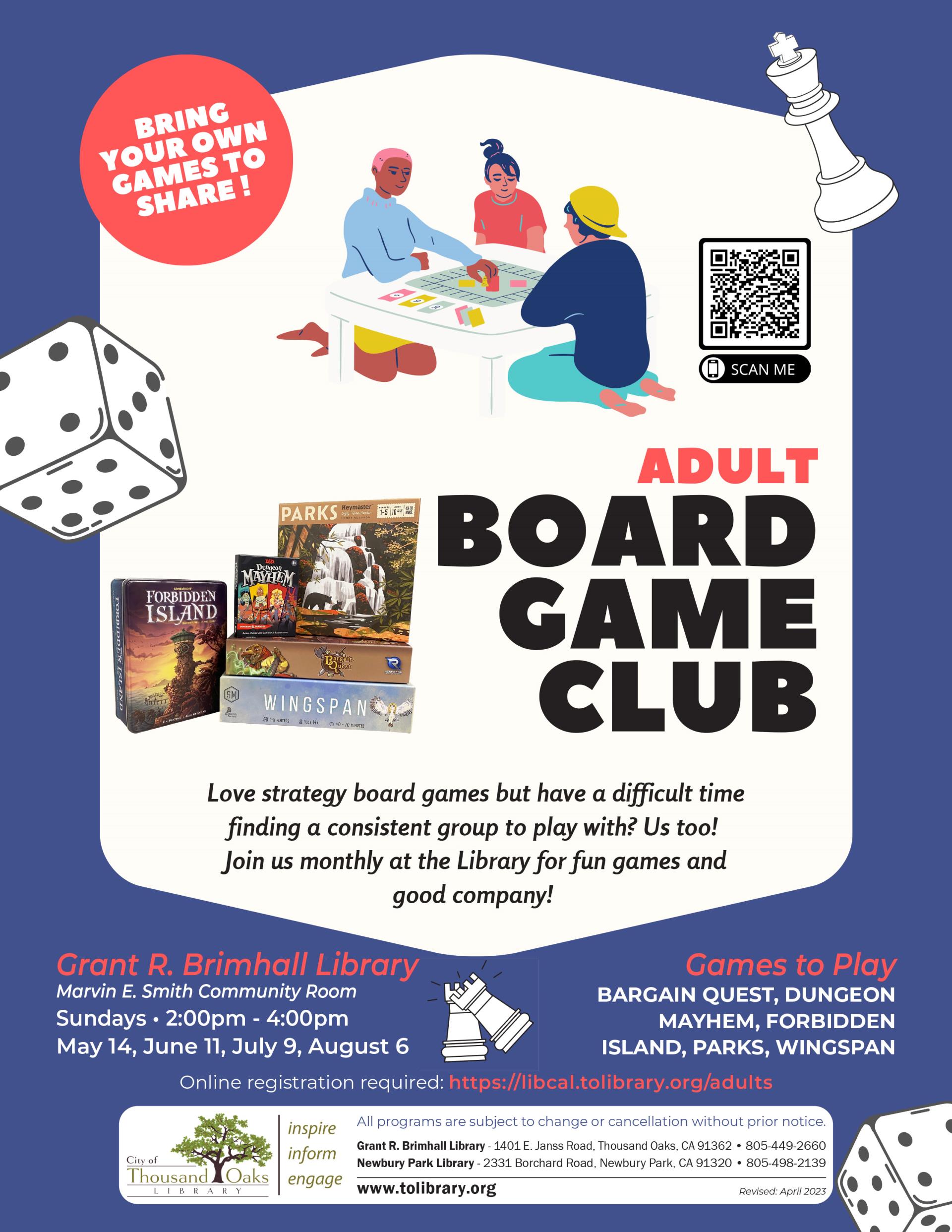 Board Game Club Summer 2023
