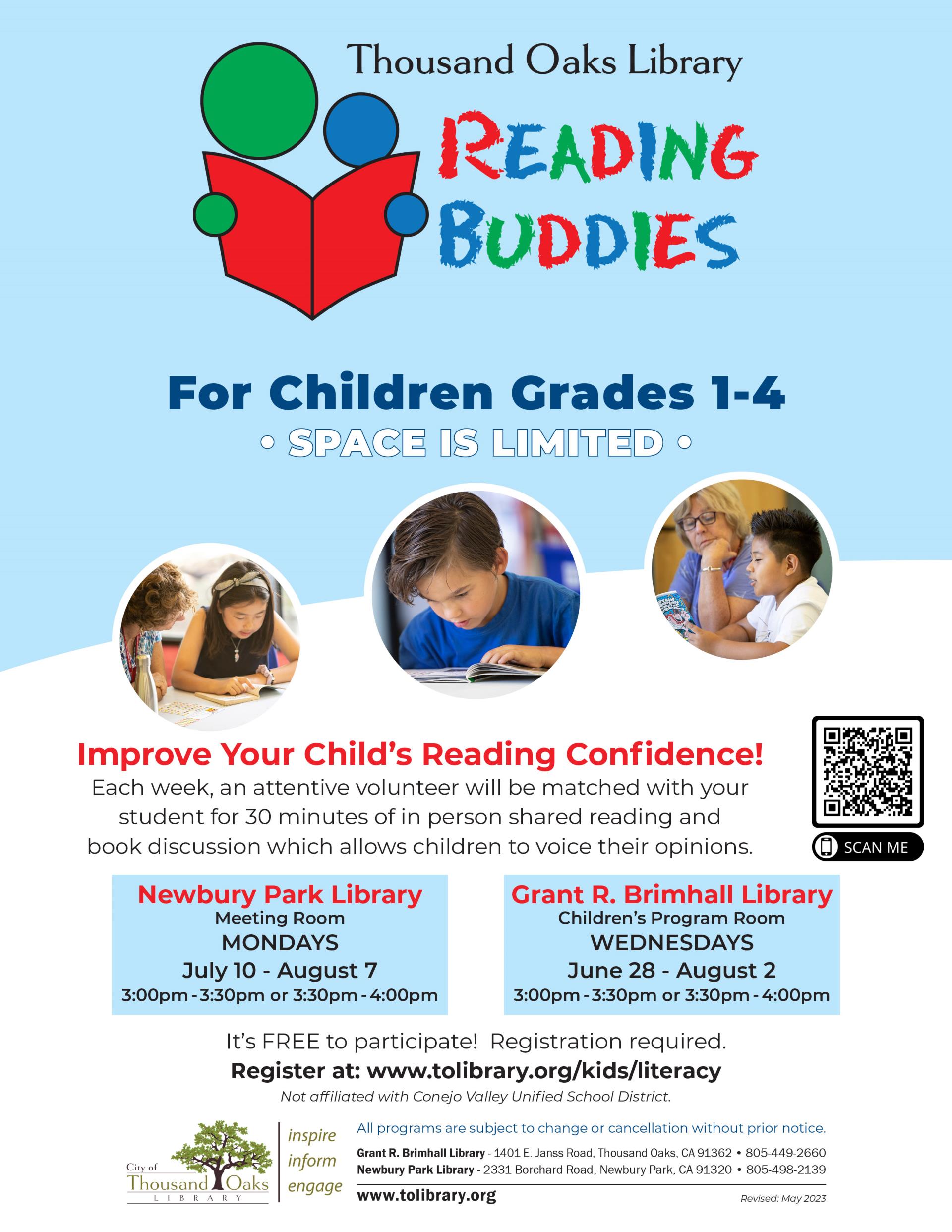 Reading Buddies Summer 2023 ENGLISH