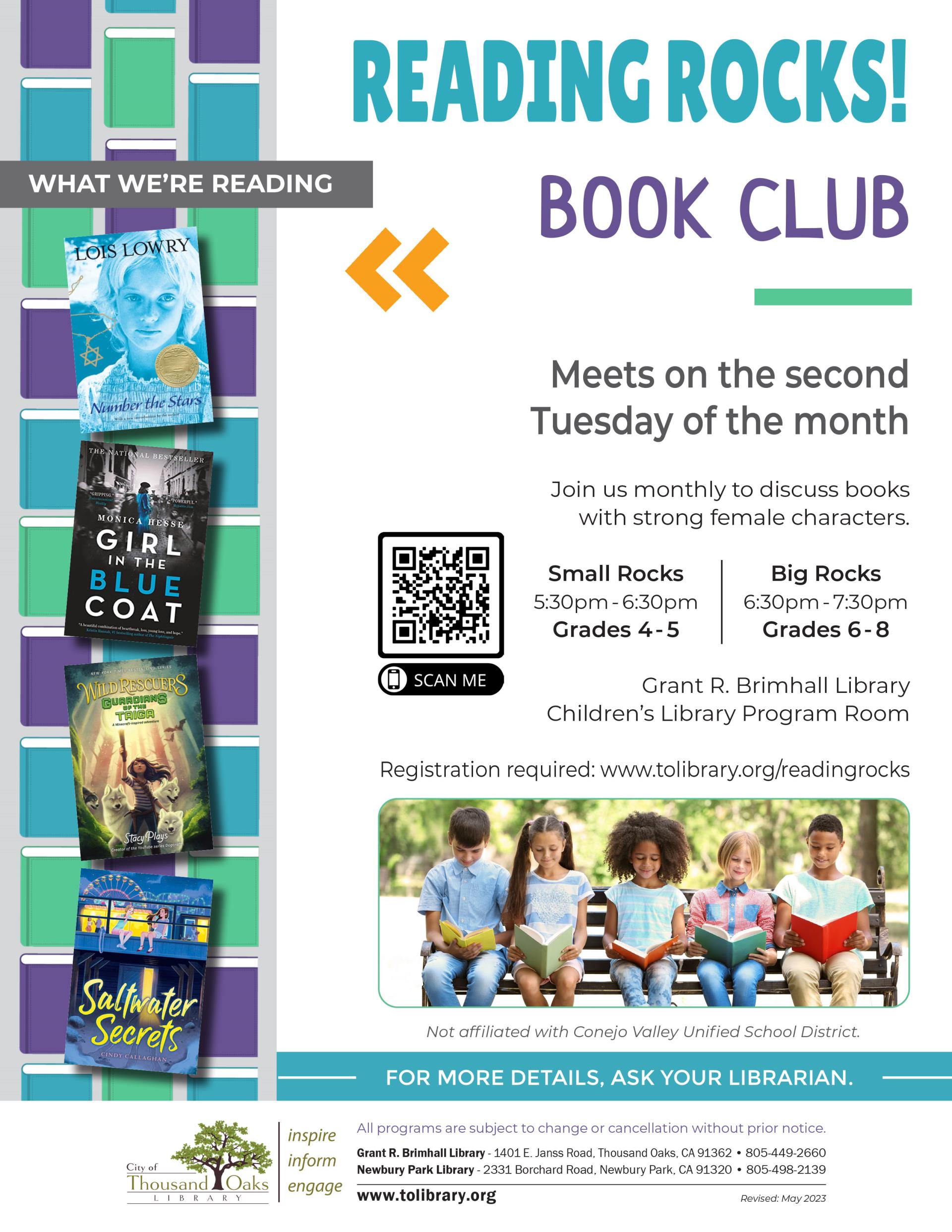 Reading Rocks! Book Club Summer 2023 ENGLISH