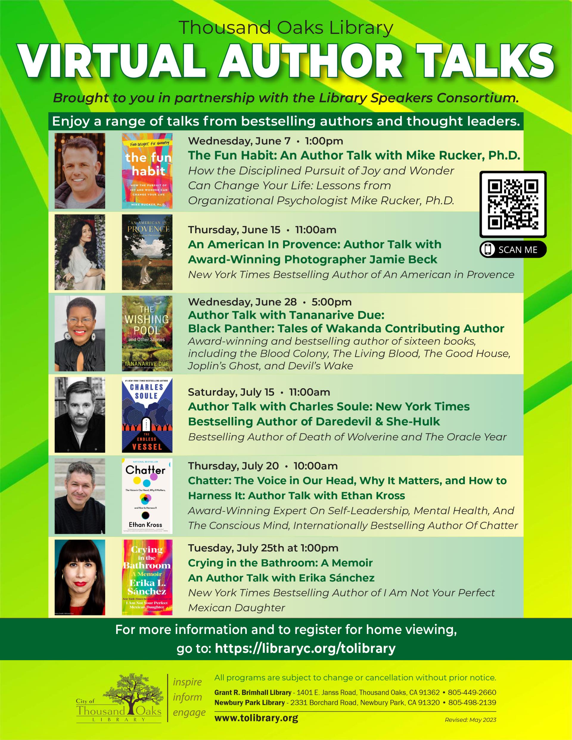 Virtual Author Talks June 2023