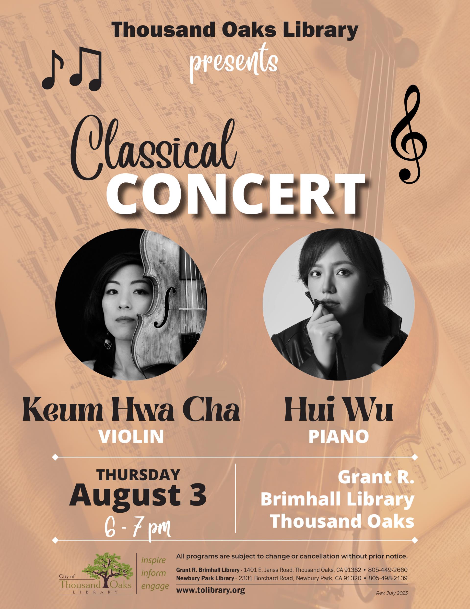 Concert - Heum Hwa Cha - Aug 2023