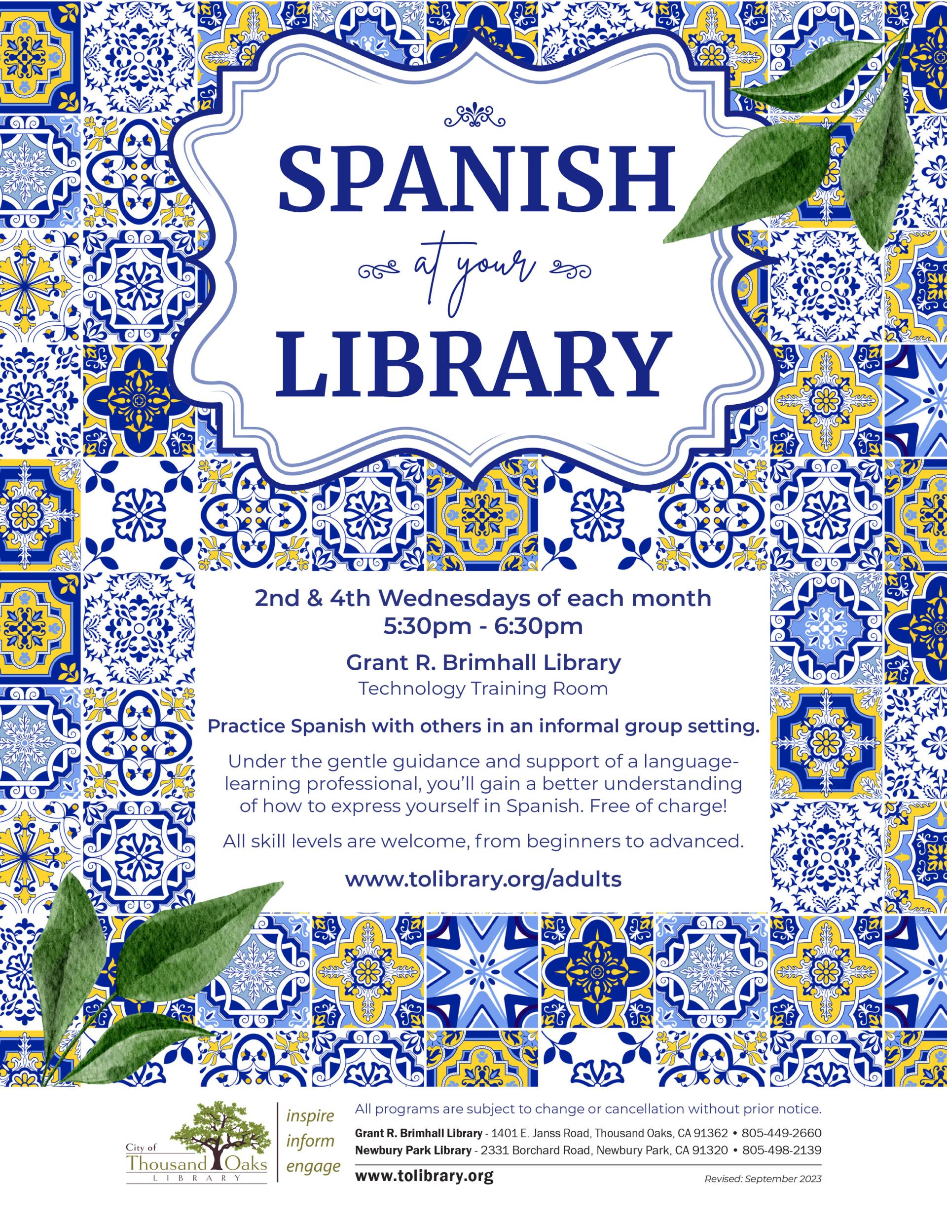 Spanish at your Library 2023