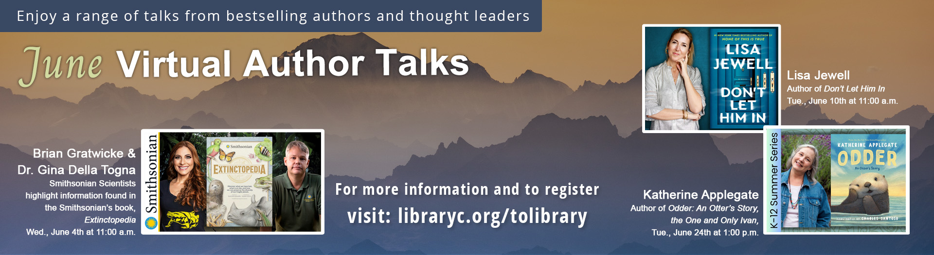 Author Talks June 2025 homepage banner
