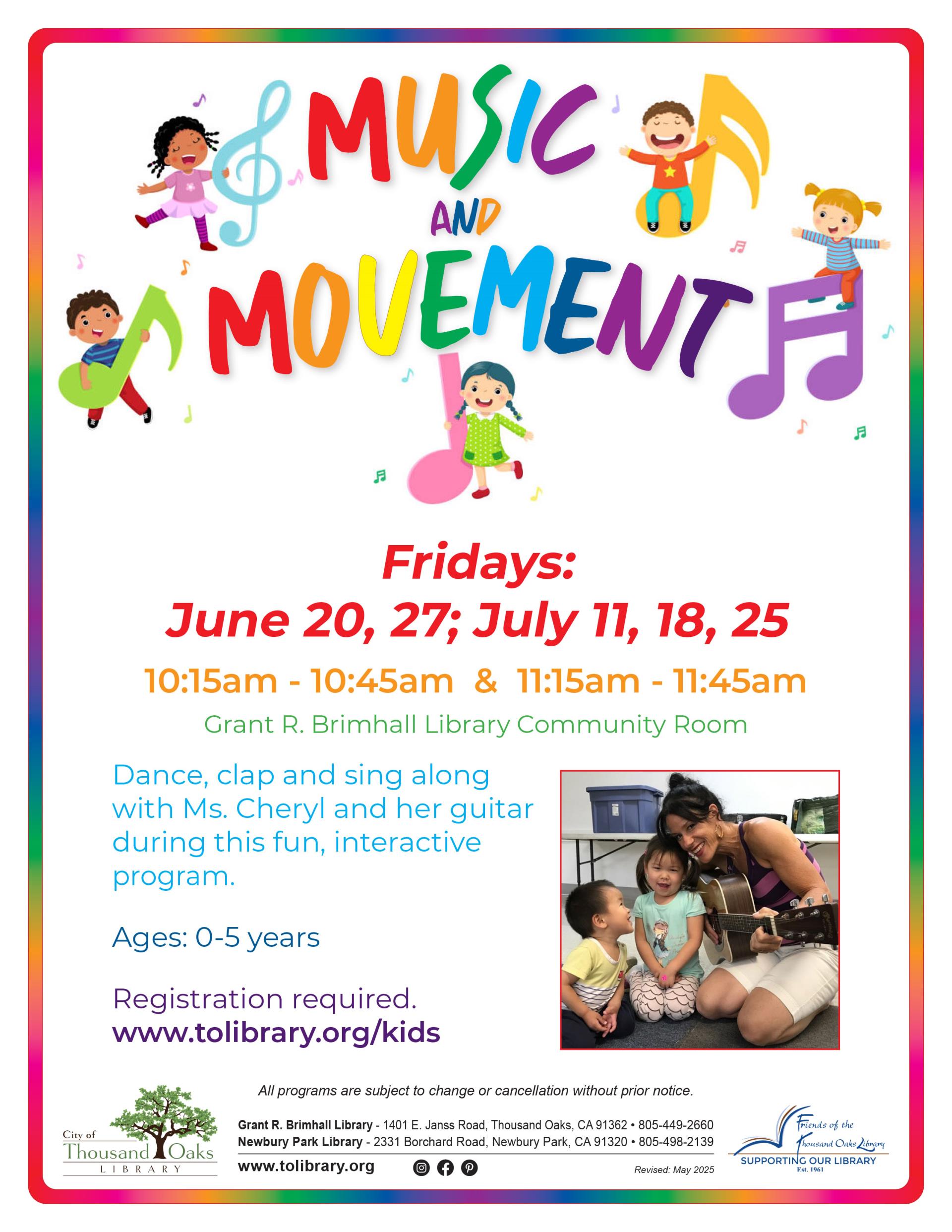 Music & Movement Summer 2025