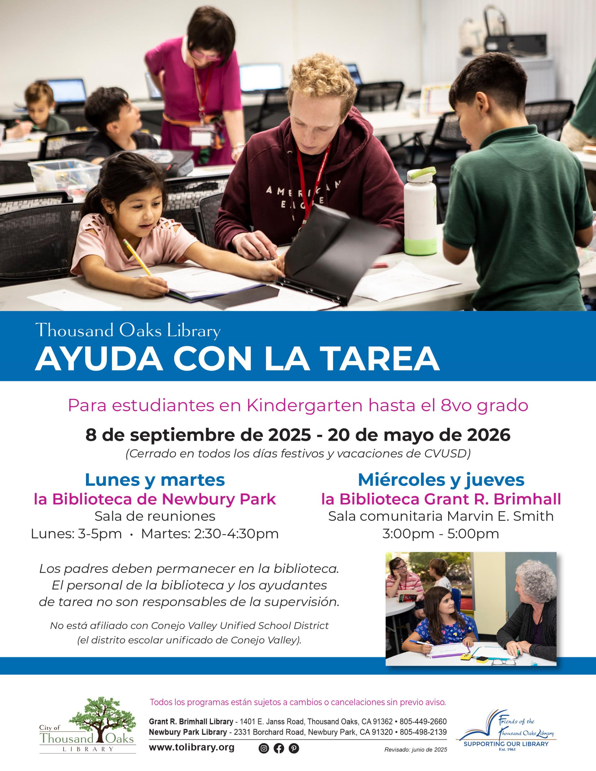 Homework Help Fall 2025 SPANISH