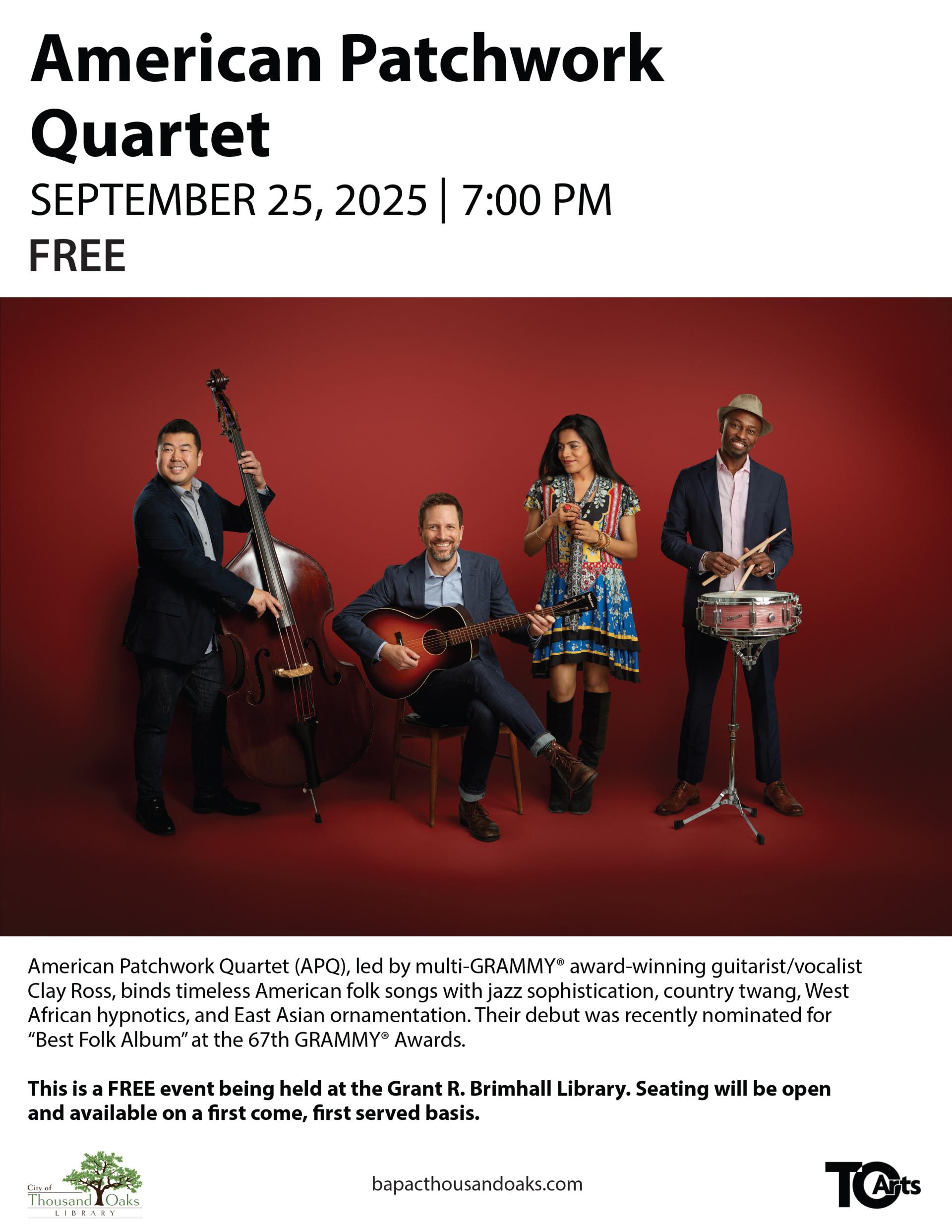 American Patchwork Quartet 8.5x11 in poster