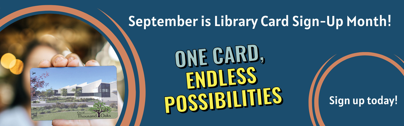Library Card Sign Up Month 2025 banner