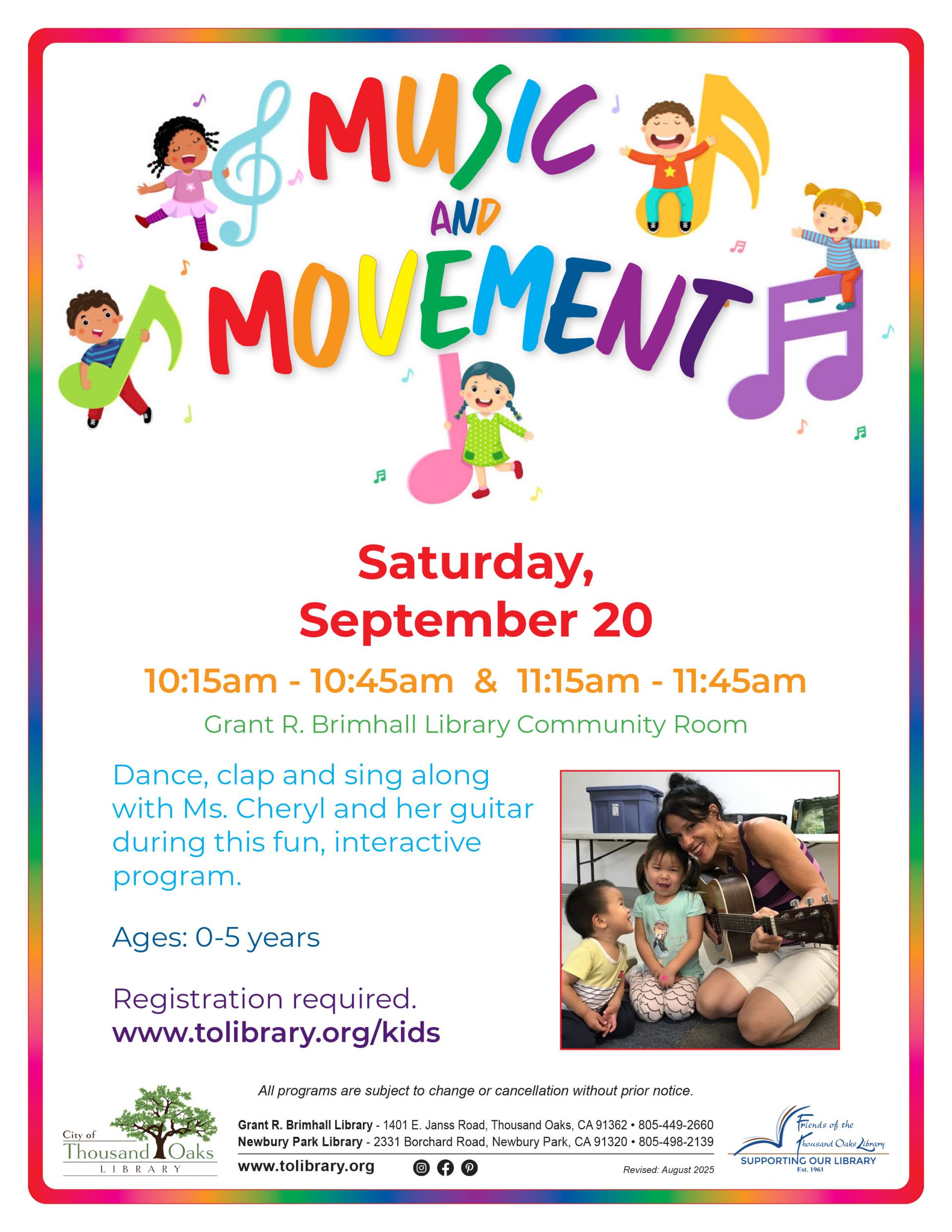 Music & Movement September 2025