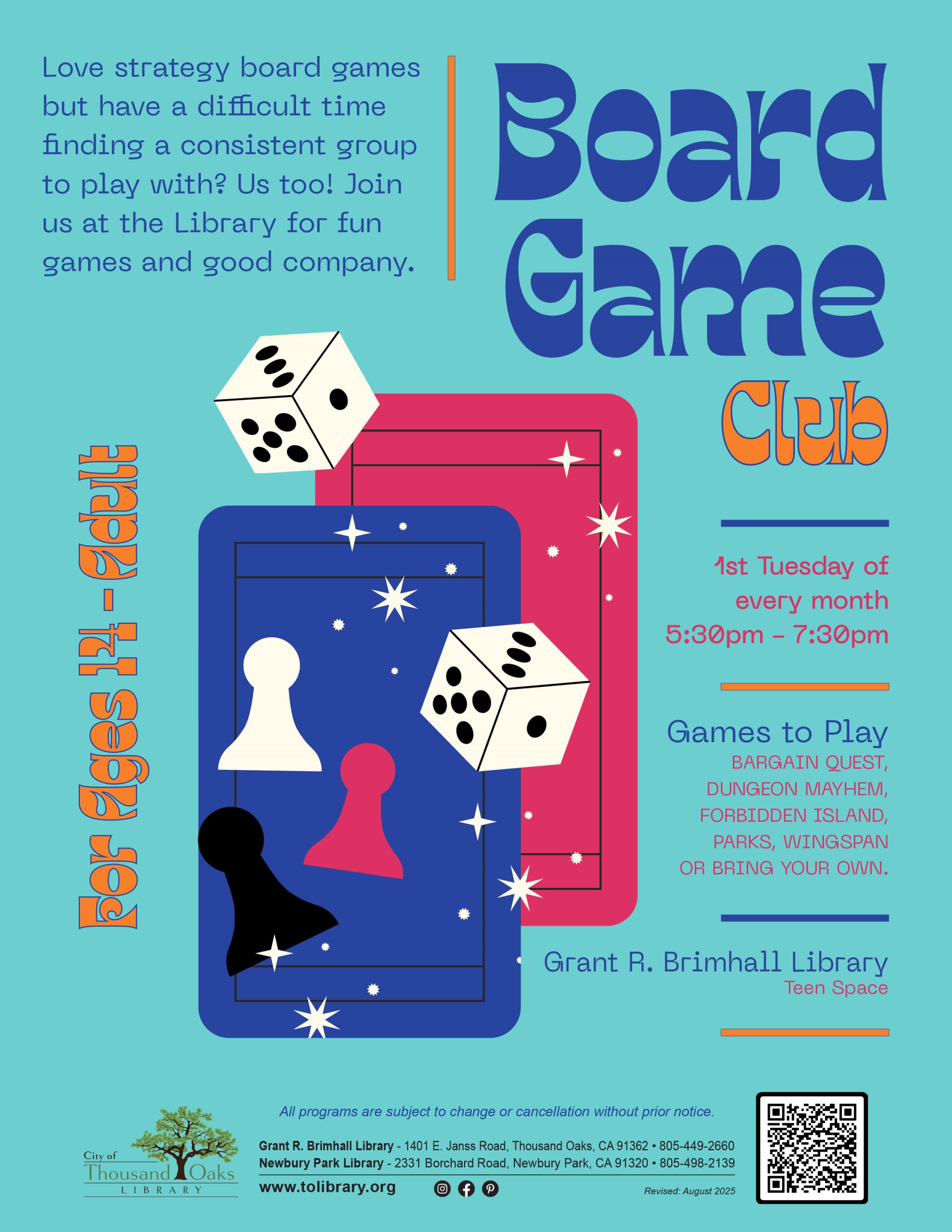 Board Game Club 2025 REV