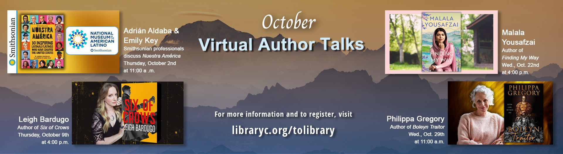 Author Talks Homepage Oct 2025 banner
