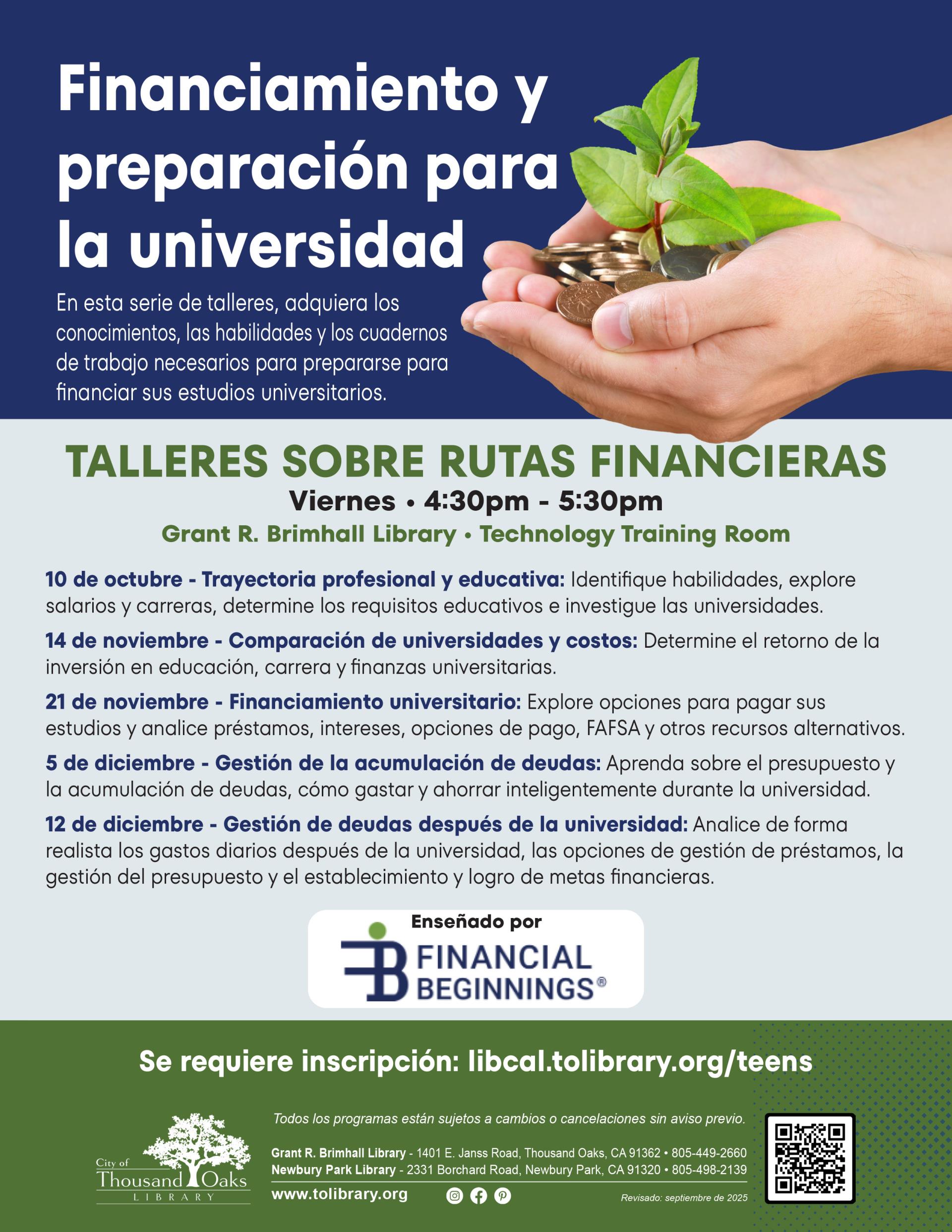 Financing and Preparing for College SPANISH